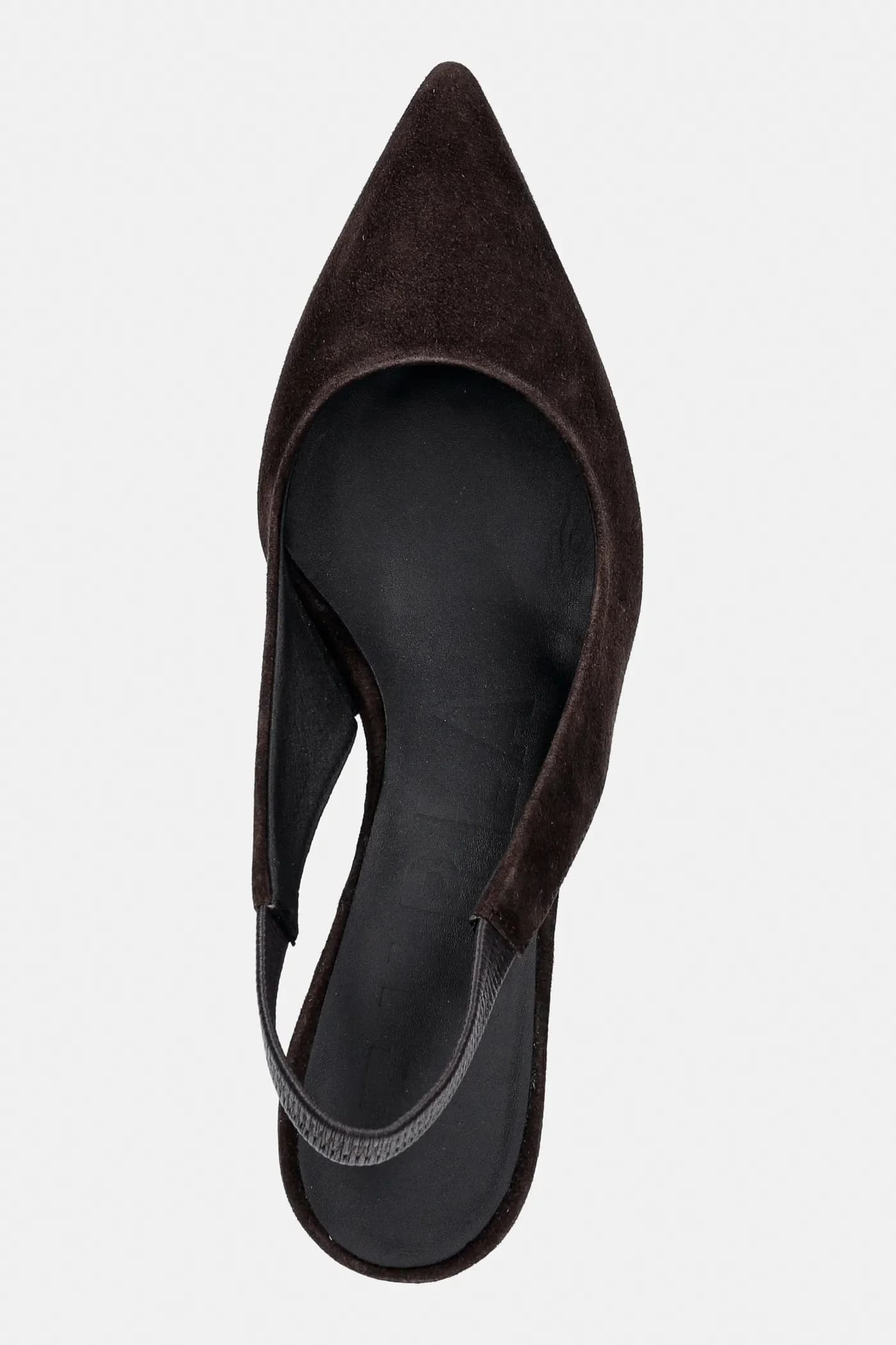 Замшевые туфли Essential на пятке с открытой пяткой - фото 4