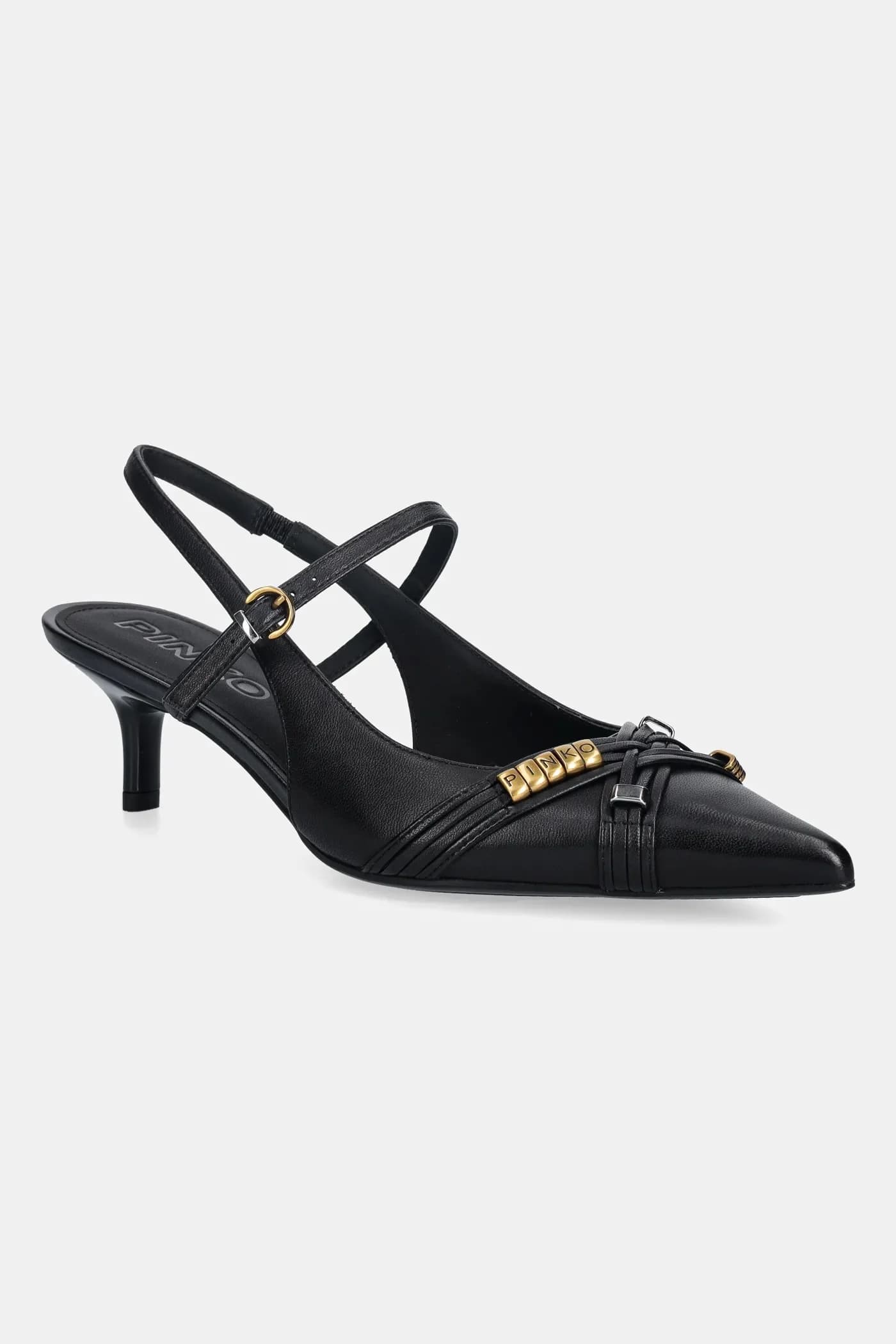 Кожаные туфли Gloria 18 на высоком каблуке