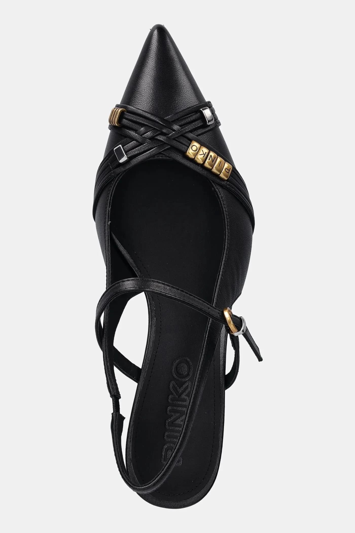 Кожаные туфли Gloria 18 на высоком каблуке - фото 4