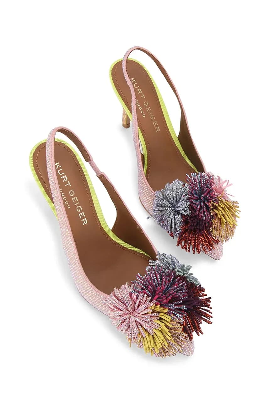 замшевые ботильоны Pom Pom Sling - фото 2