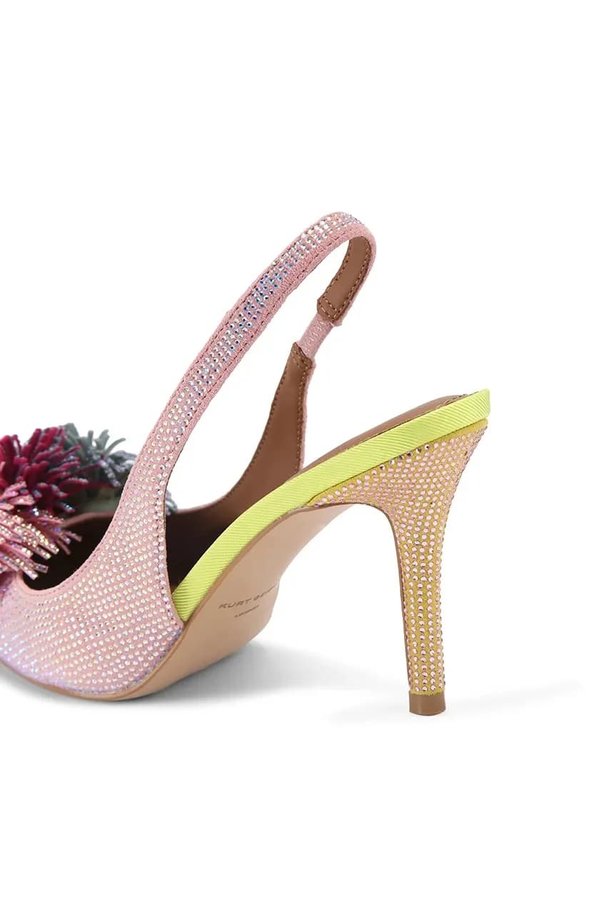 замшевые ботильоны Pom Pom Sling - фото 4