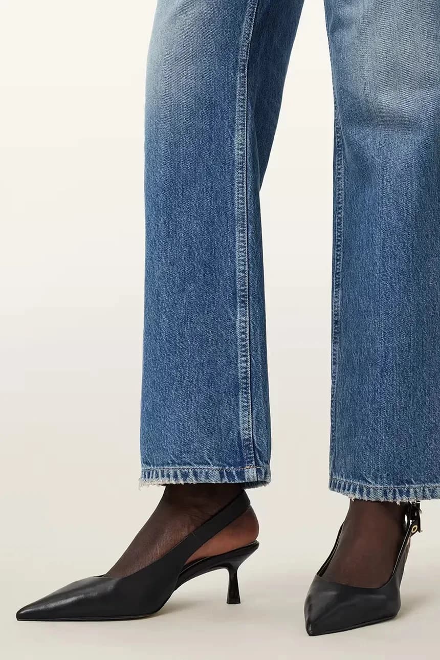 Кожаные туфли на высоком каблуке Idiya с ремешком на пятке - фото 6