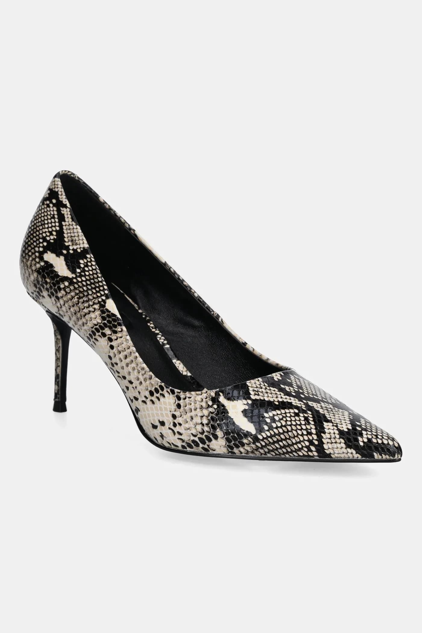 Кожаные туфли на высоком каблуке - фото 2