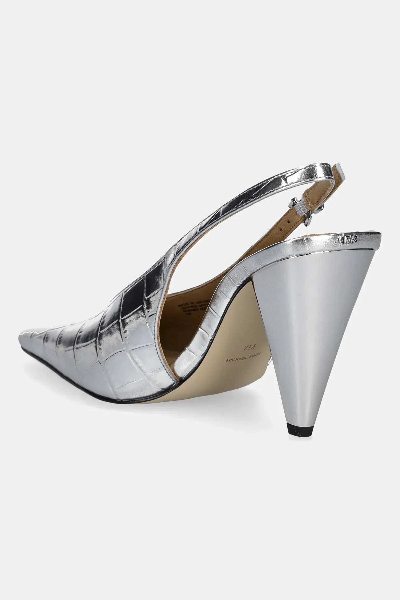 Кожаные туфли Electra на высоком каблуке - фото 3