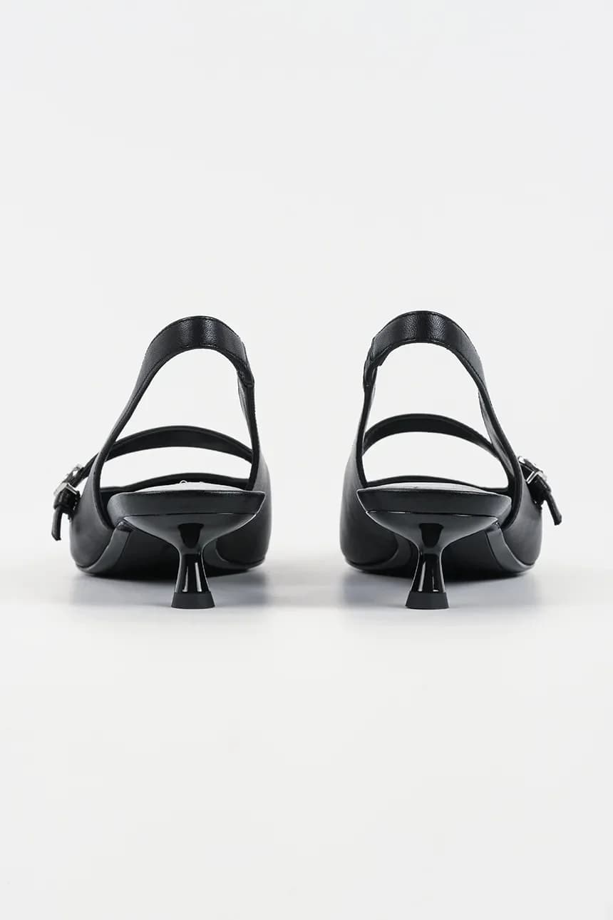 PASHA кожаные туфли на высоком каблуке - фото 3