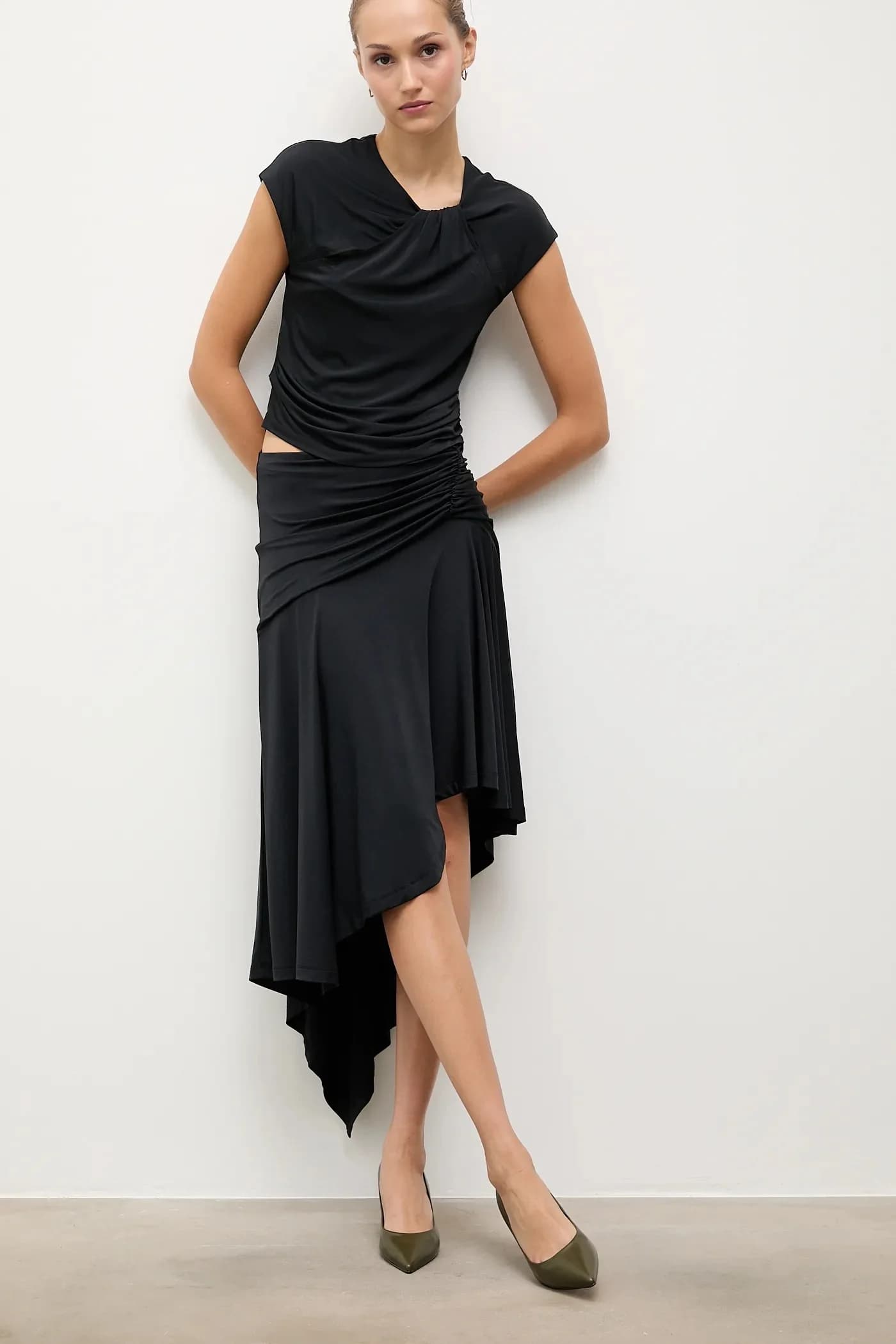 Кожаные туфли на высоком каблуке - фото 6