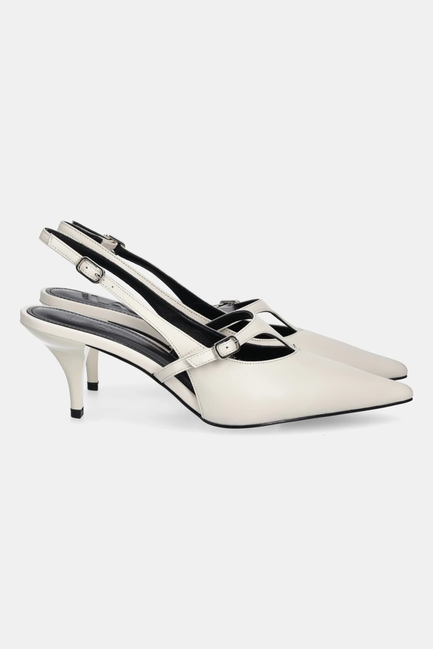 Кожаные туфли на высоком каблуке - фото 2