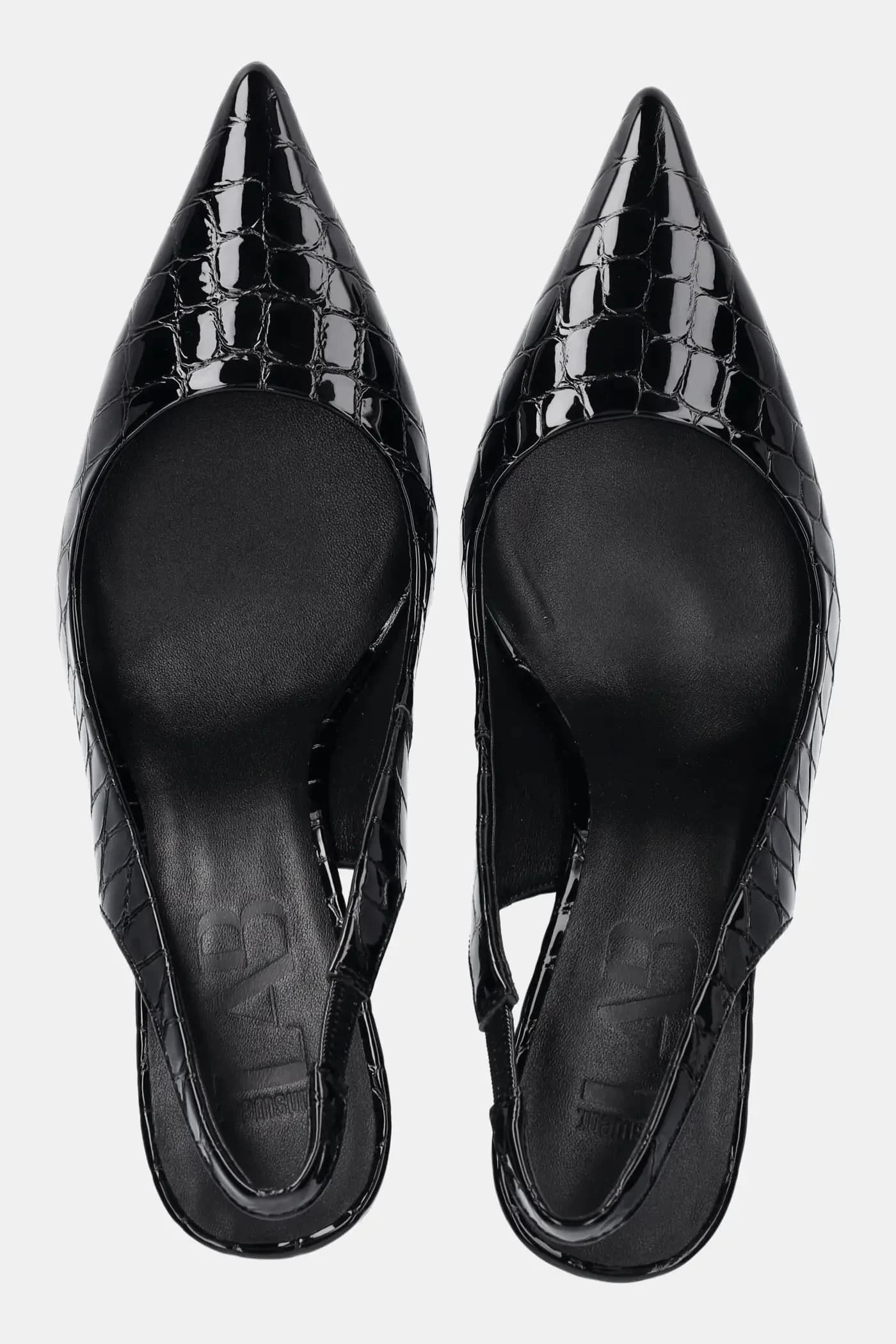 Кожаные туфли на высоком каблуке - фото 4