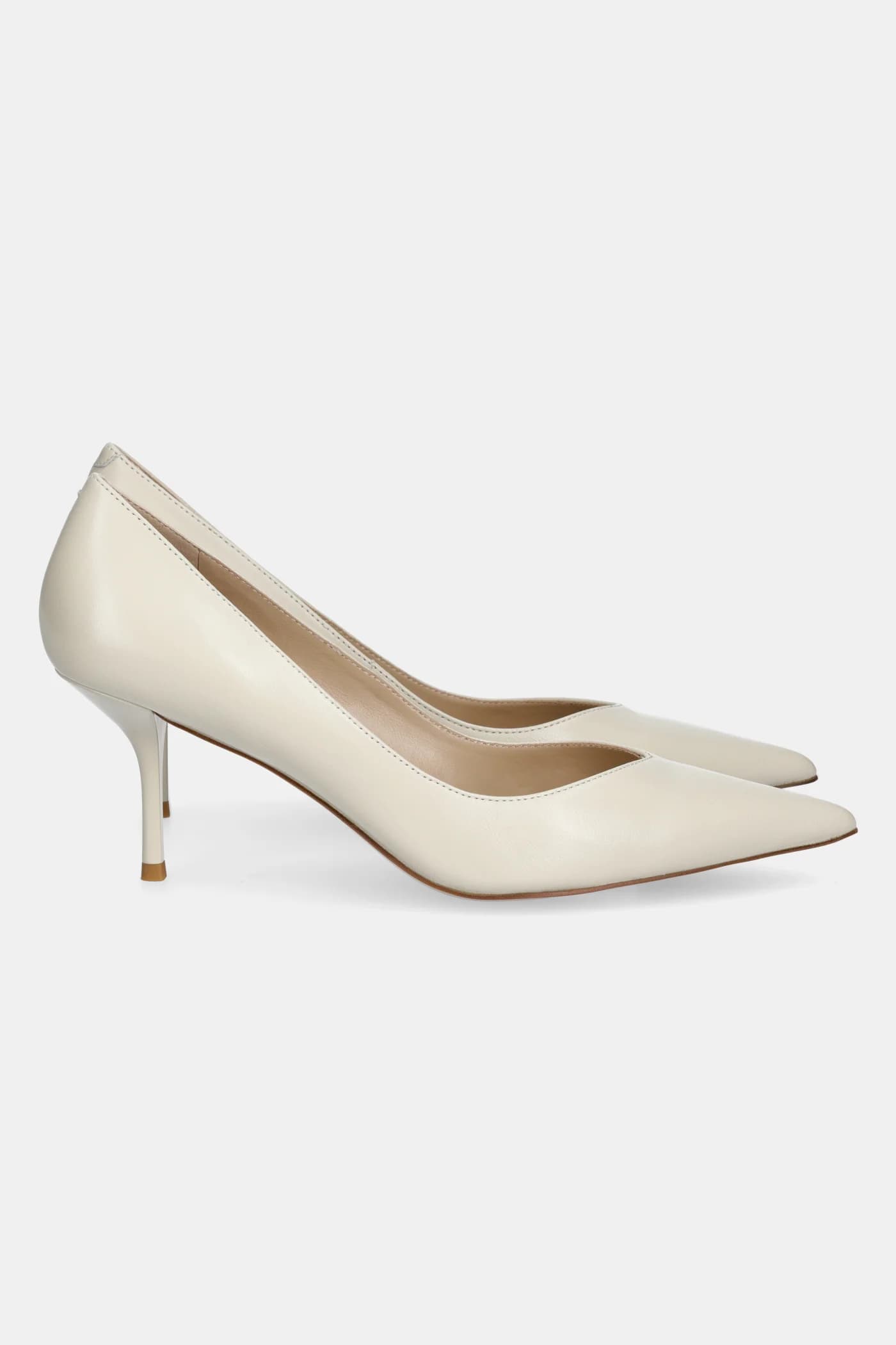 Кожаные туфли на высоком каблуке - фото 3