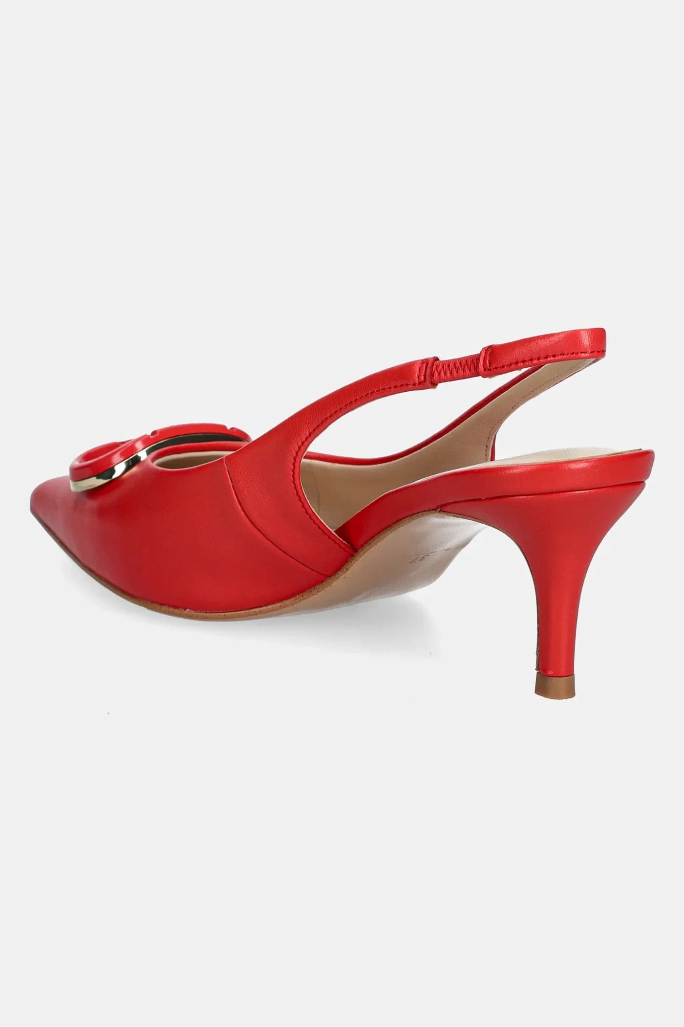 Кожаные туфли на высоком каблуке - фото 3