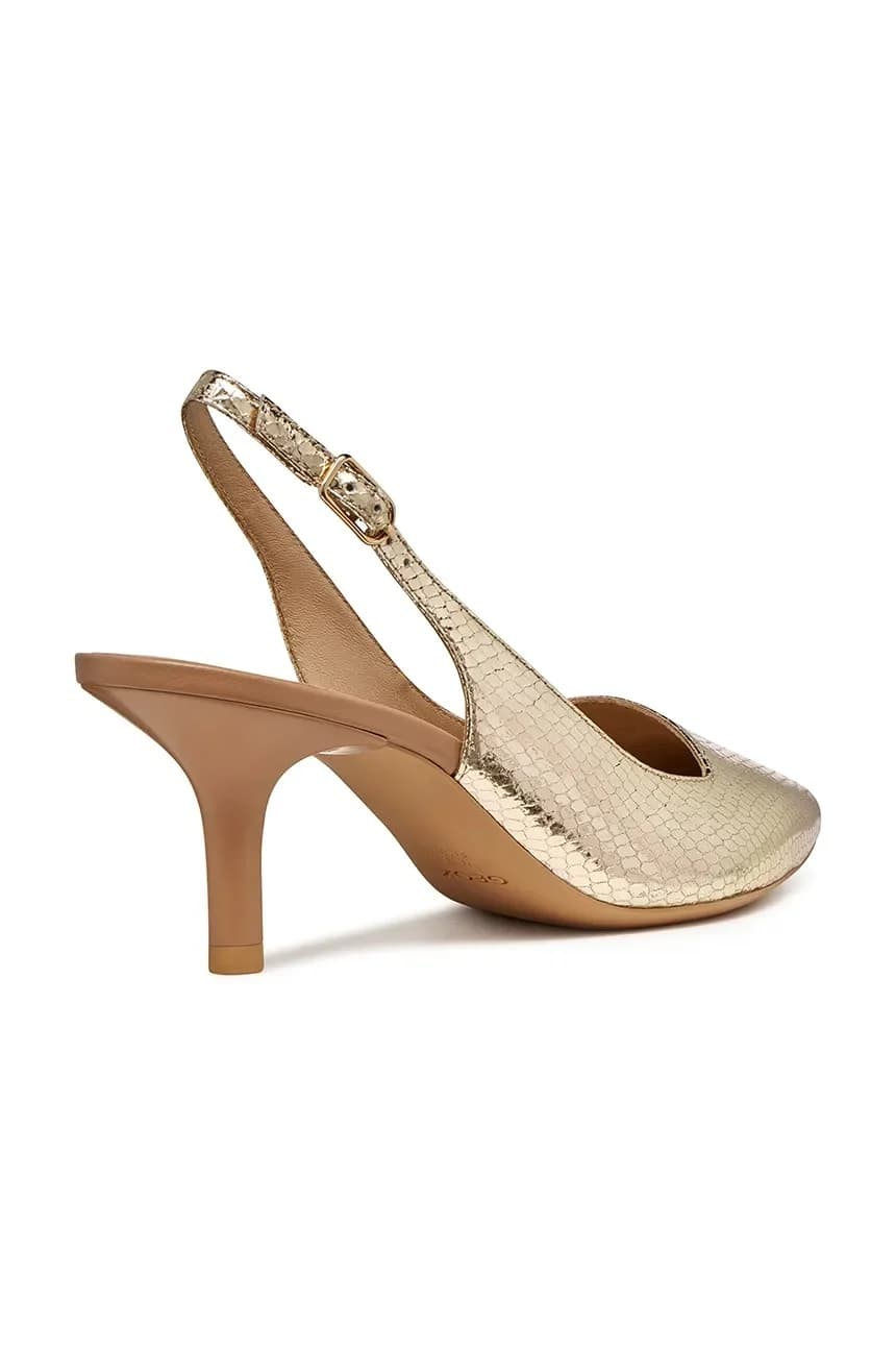 Кожаные туфли на высоком каблуке D KLEOPY - фото 3