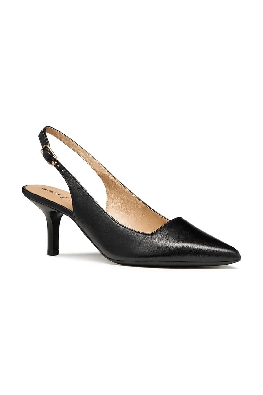 Кожаные туфли на высоком каблуке D KLEOPY - фото 2