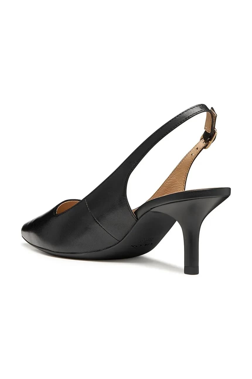 Кожаные туфли на высоком каблуке D KLEOPY - фото 4