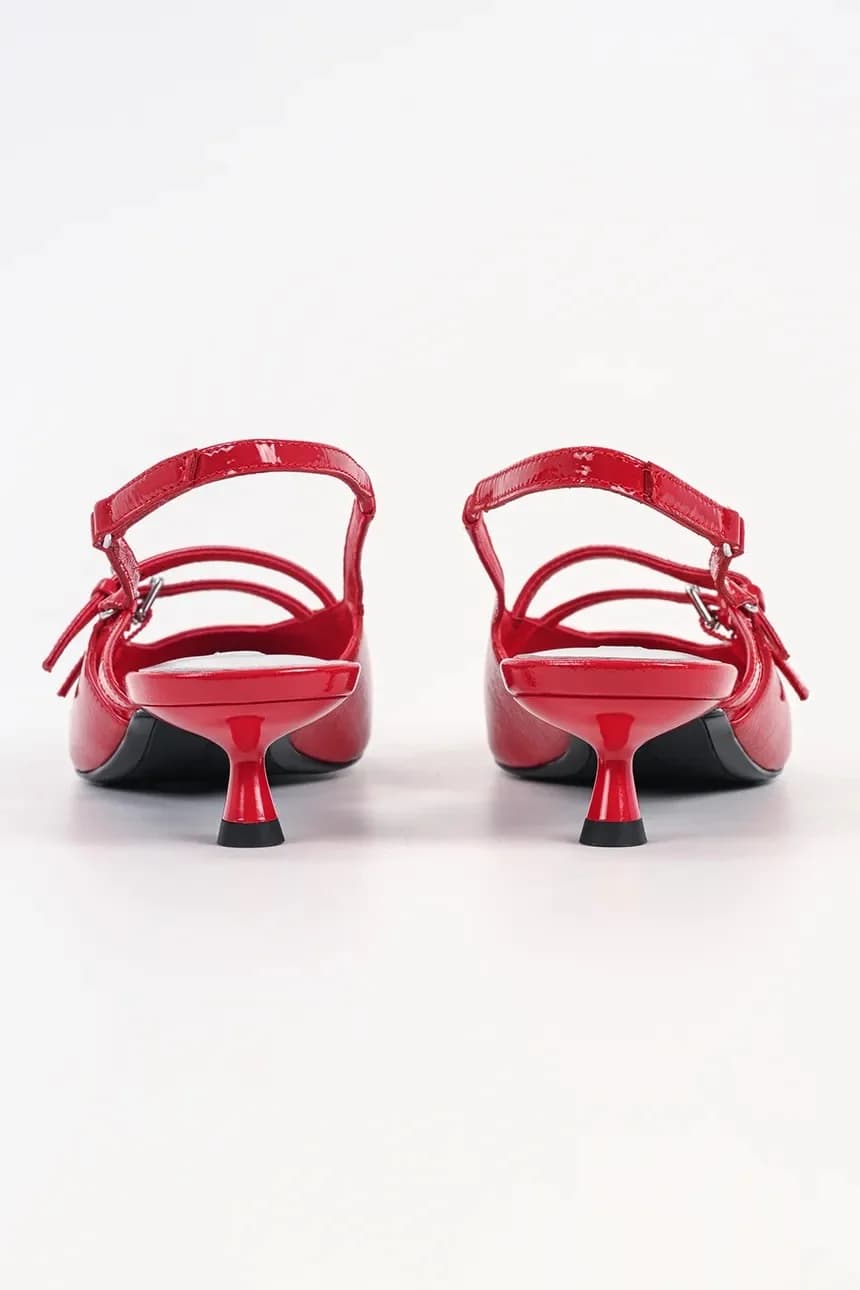 PASHA кожаные туфли на высоком каблуке - фото 3