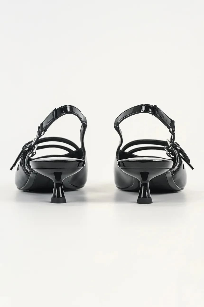 PASHA кожаные туфли на высоком каблуке - фото 3