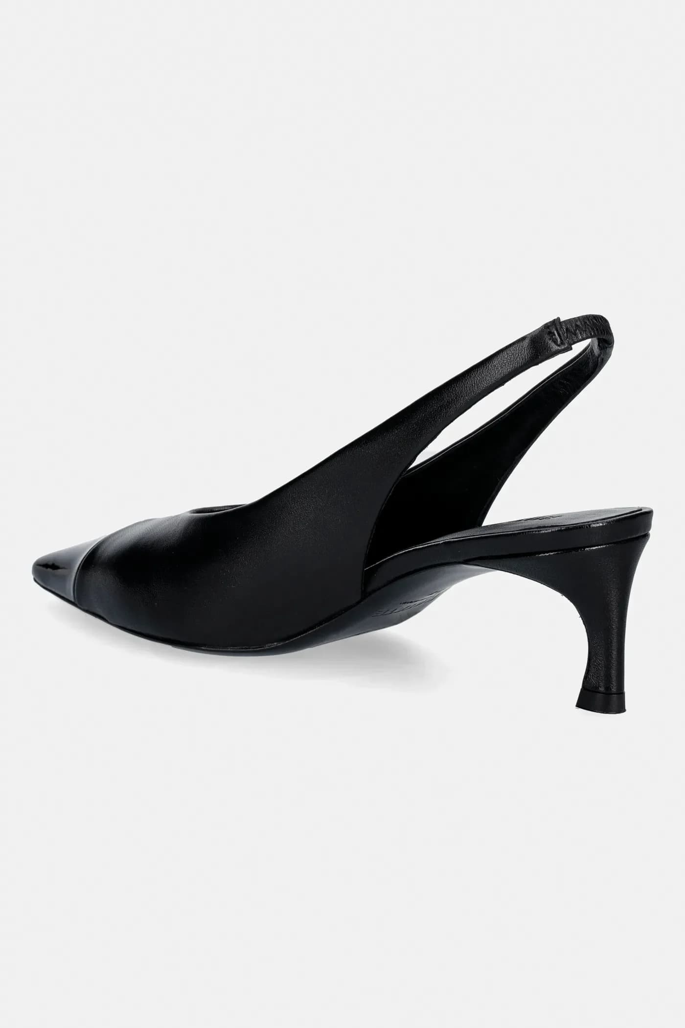 Кожаные туфли на высоком каблуке - фото 3