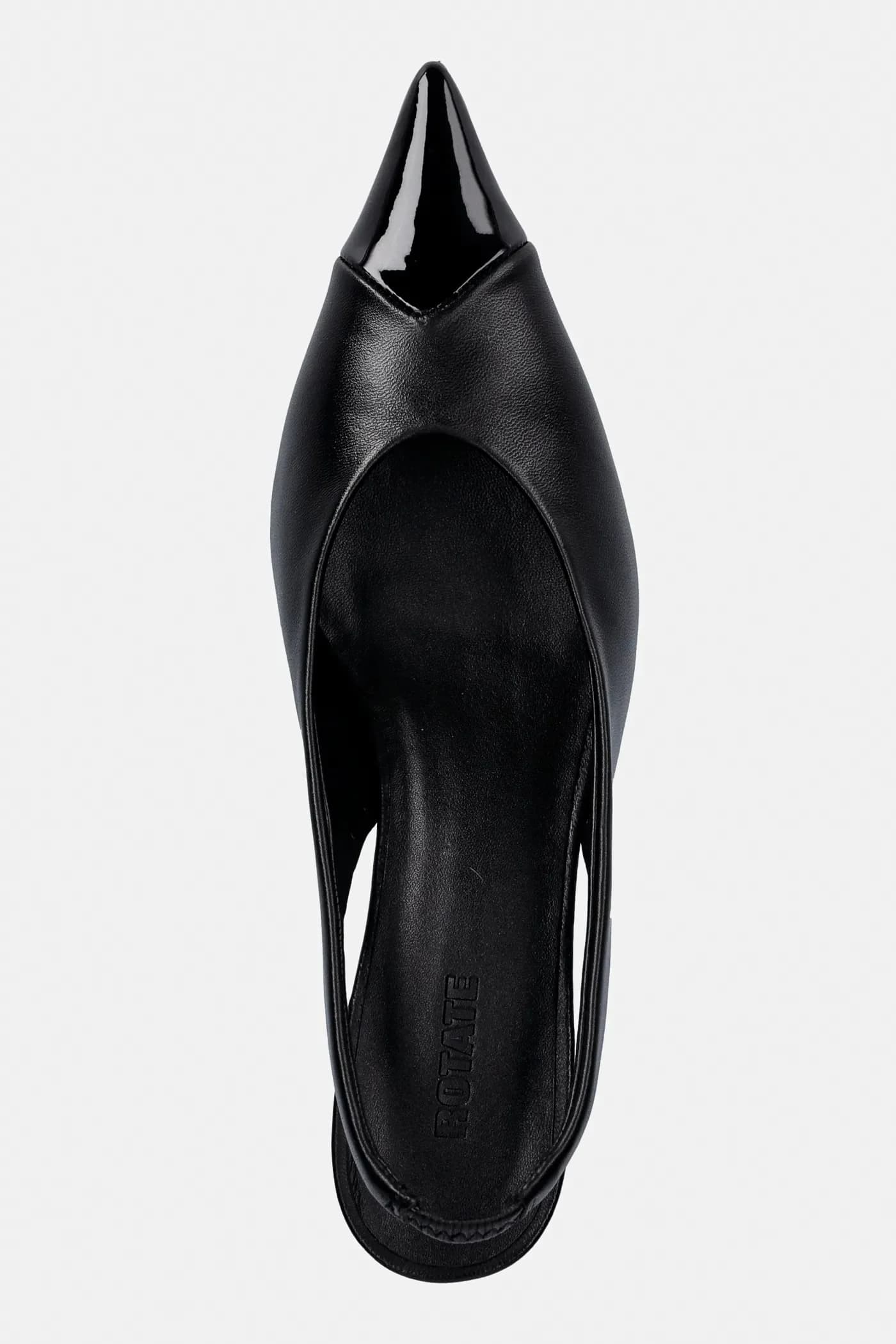 Кожаные туфли на высоком каблуке - фото 4