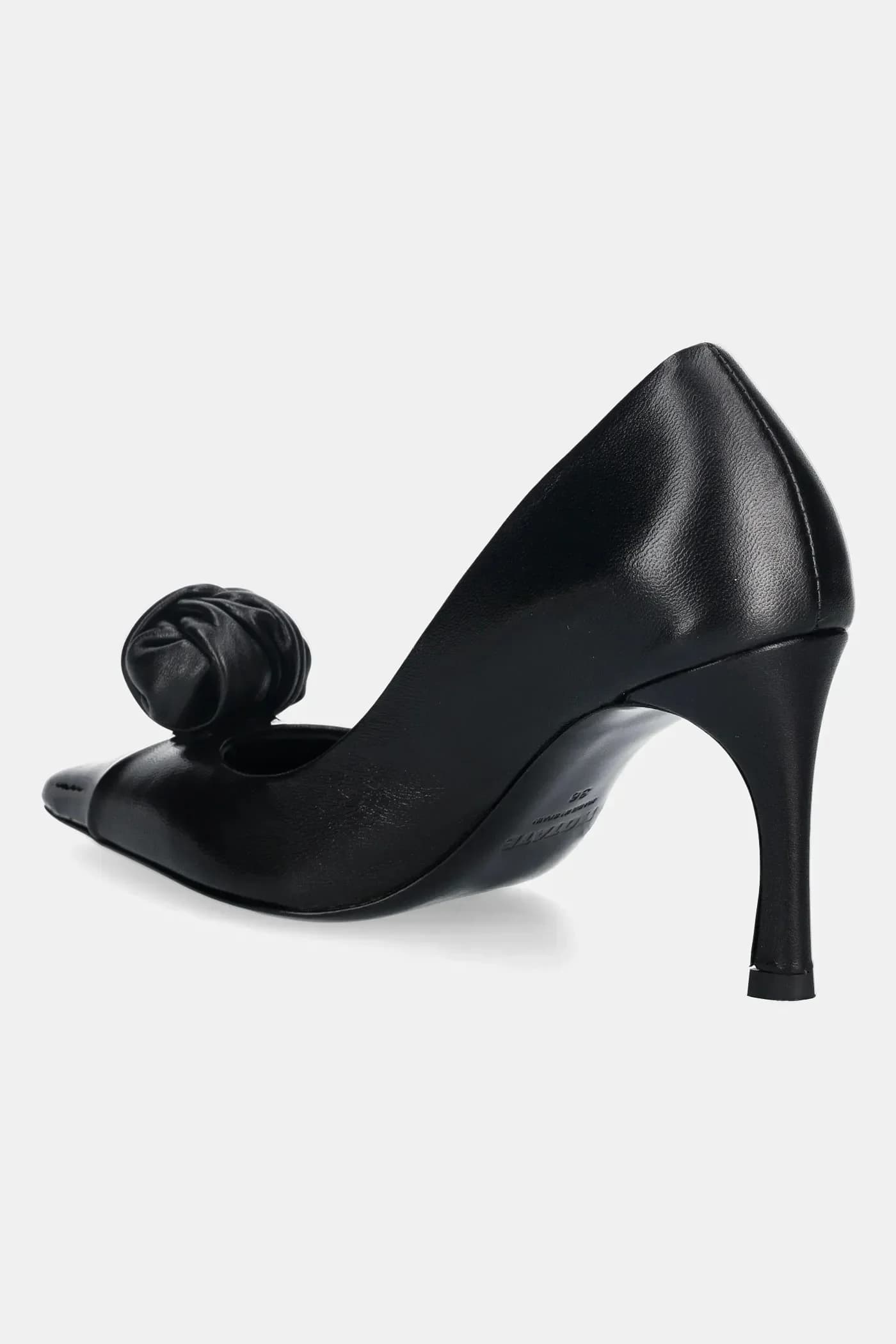 Кожаные туфли на высоком каблуке - фото 3