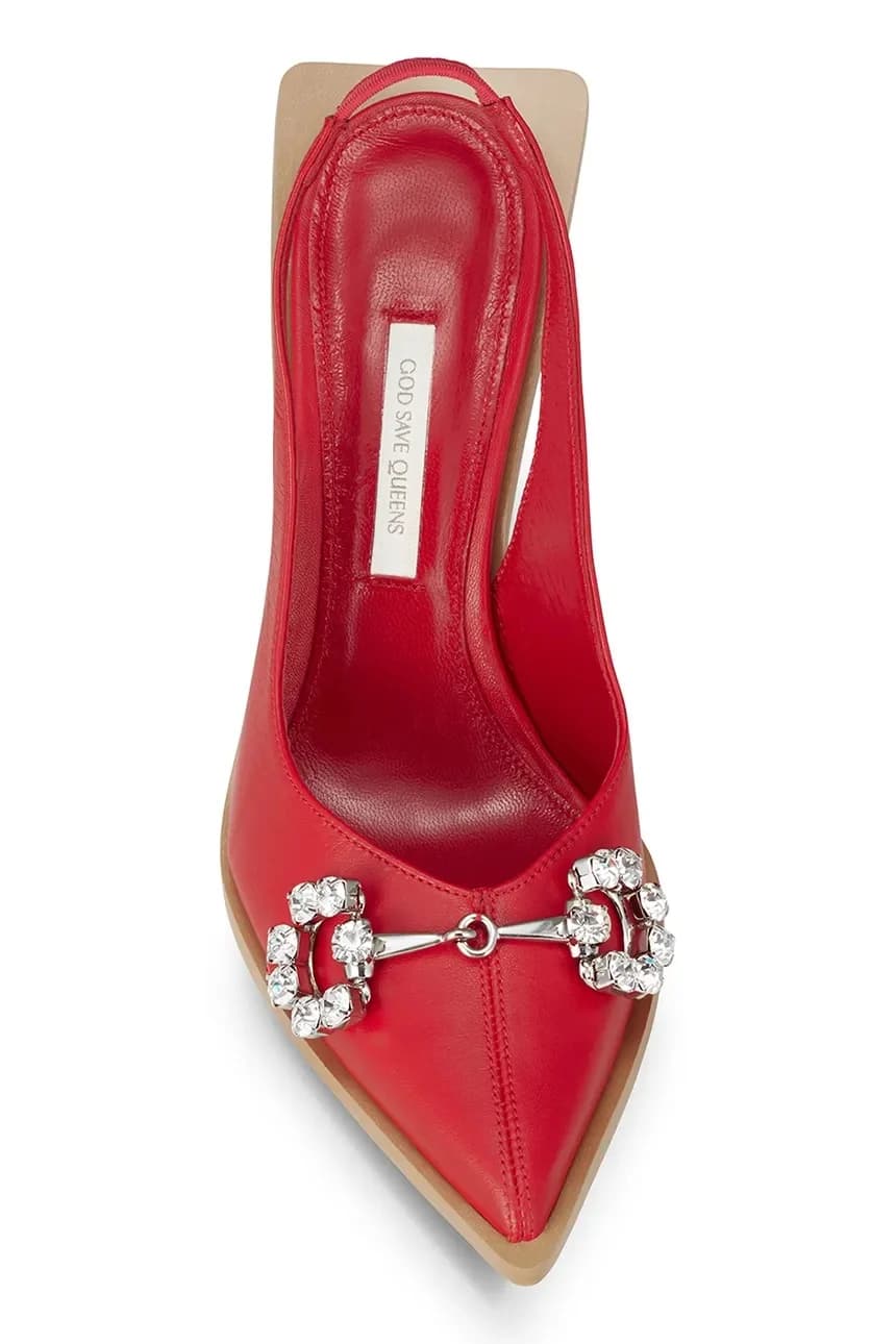 Кожаные туфли-мюли CHERRY LADY на высоком каблуке - фото 3