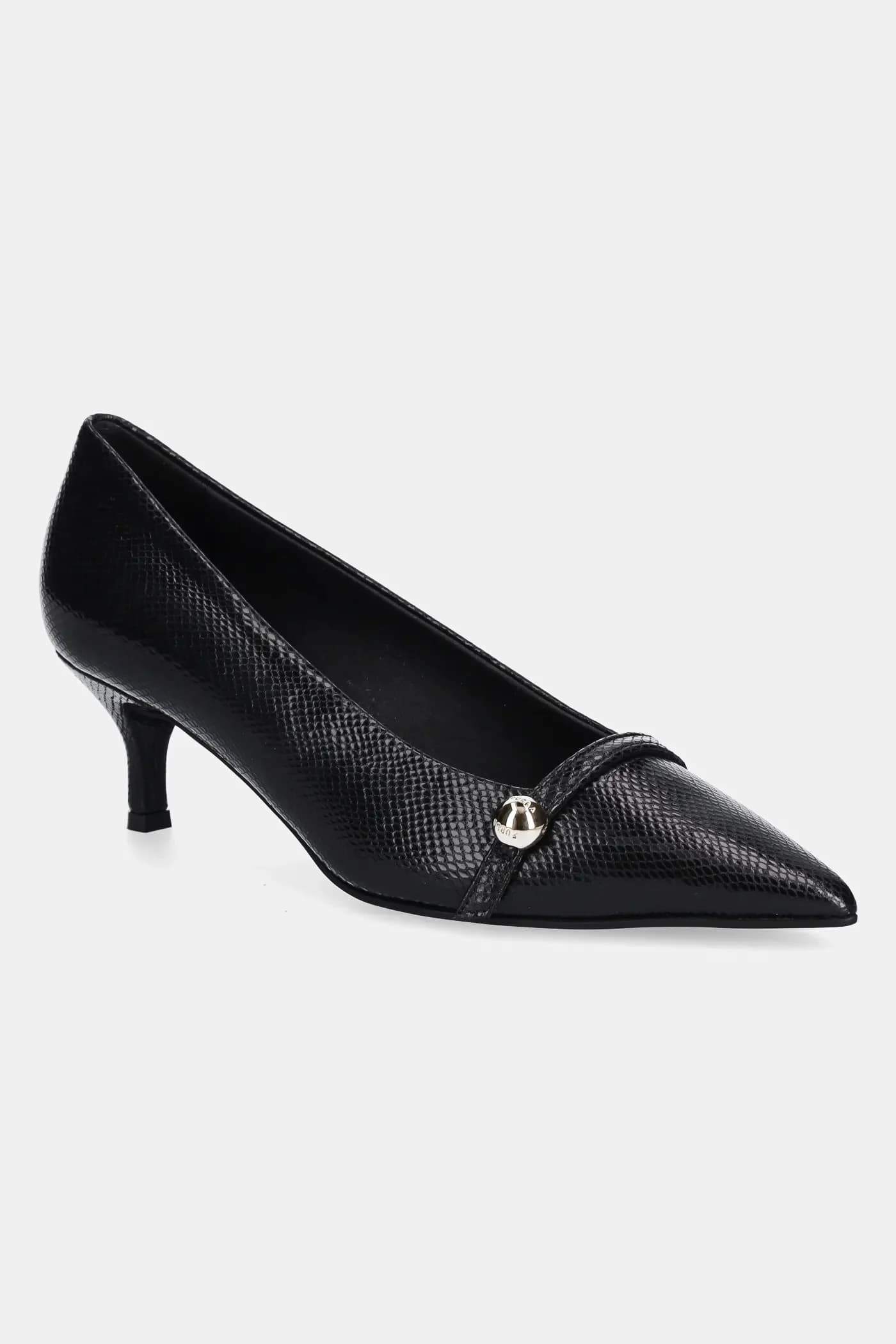 Кожаные туфли Sfera Decollete на высоком каблуке