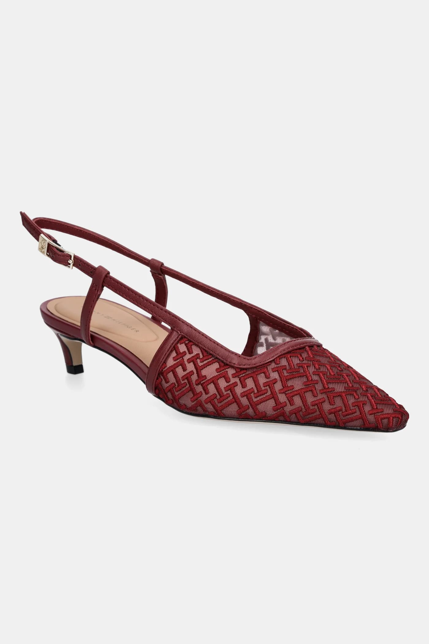 Высокие каблуки MONO SQUARED TOE KITTEN SLINGB