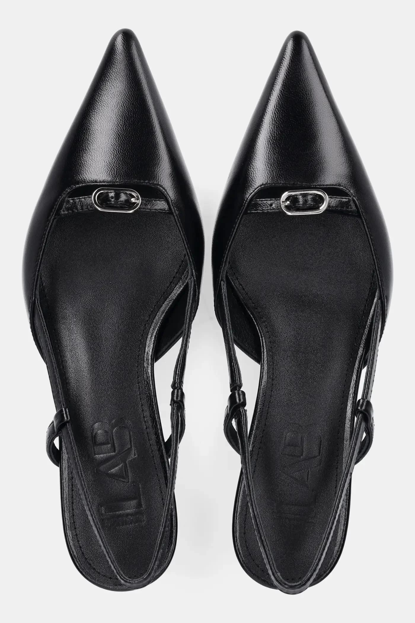 Кожаные туфли на высоком каблуке - фото 4