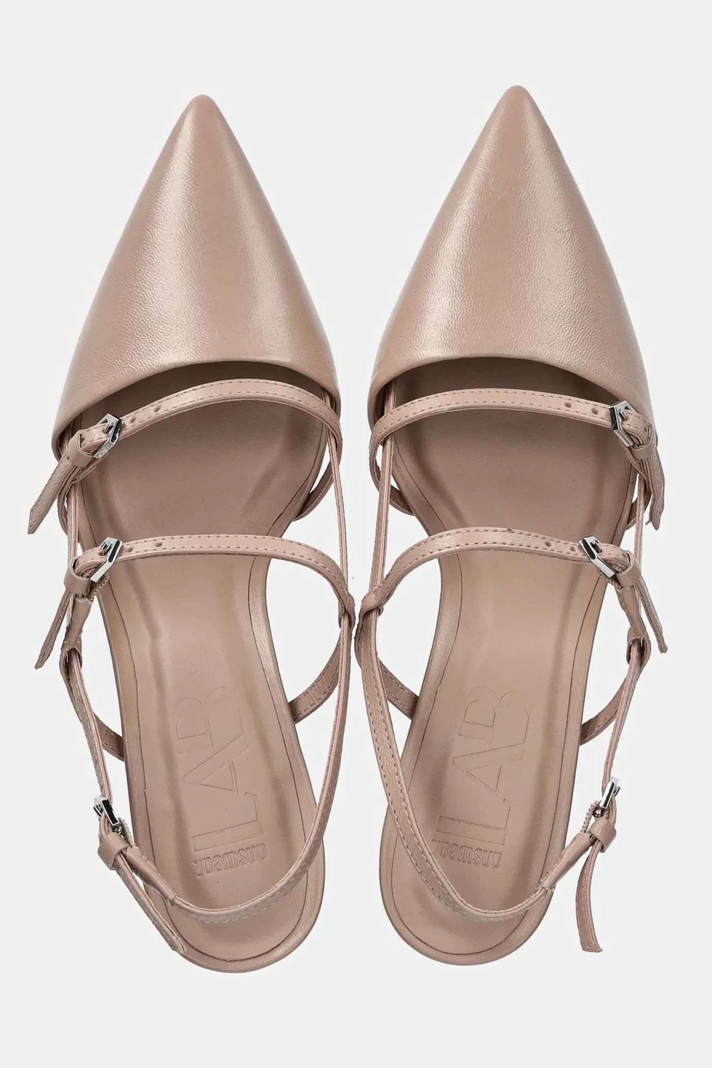 Кожаные туфли на высоком каблуке - фото 5