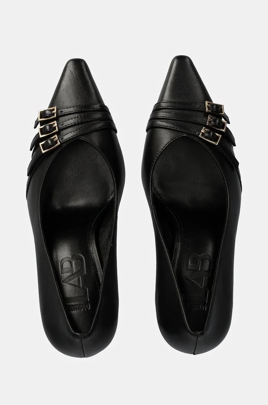 Кожаные туфли на высоком каблуке - фото 5