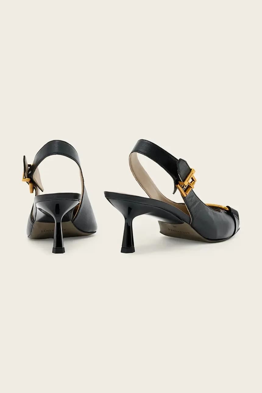 Hera Slingback Shoe кожаные туфли на высоком каблуке - фото 3