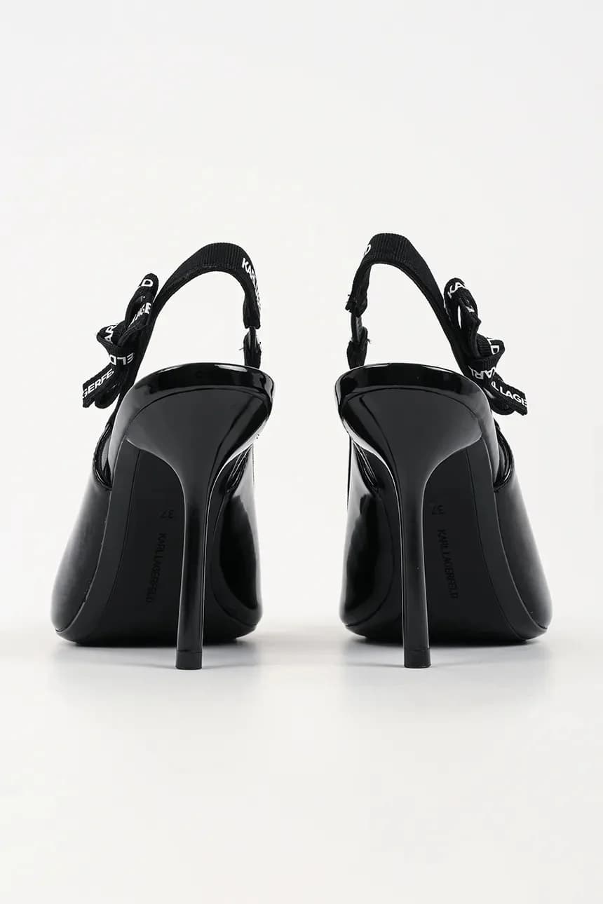Кожаные туфли-сарабанда на высоких каблуках - фото 3