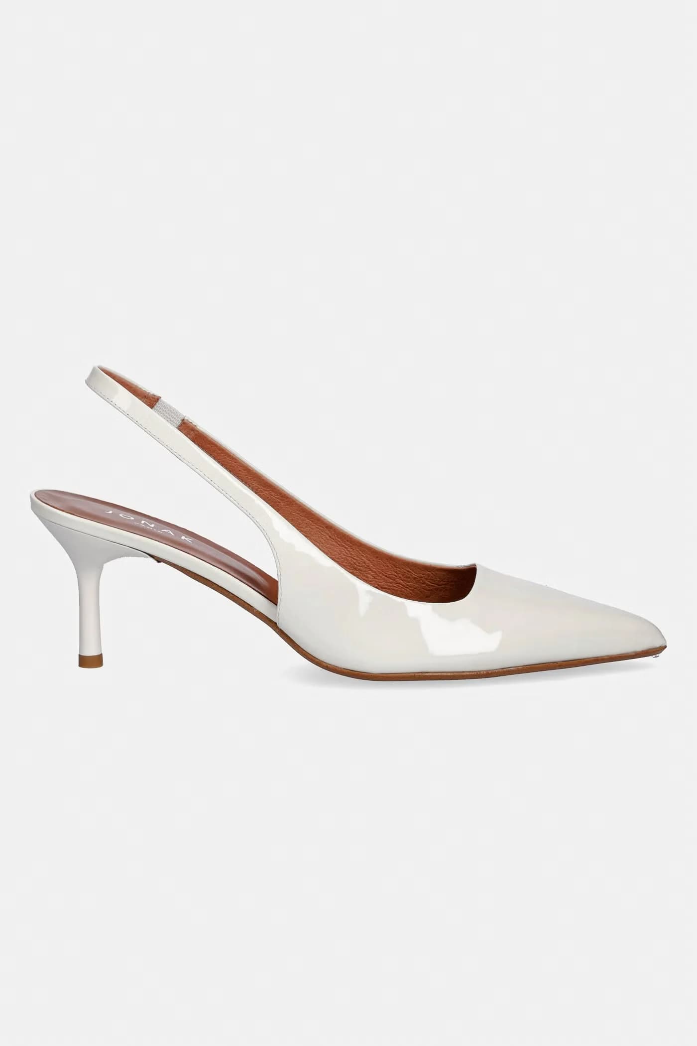 Туфли на высоком каблуке из кожи Perle DIAMANTINE VERNIS PLISSE - фото 2