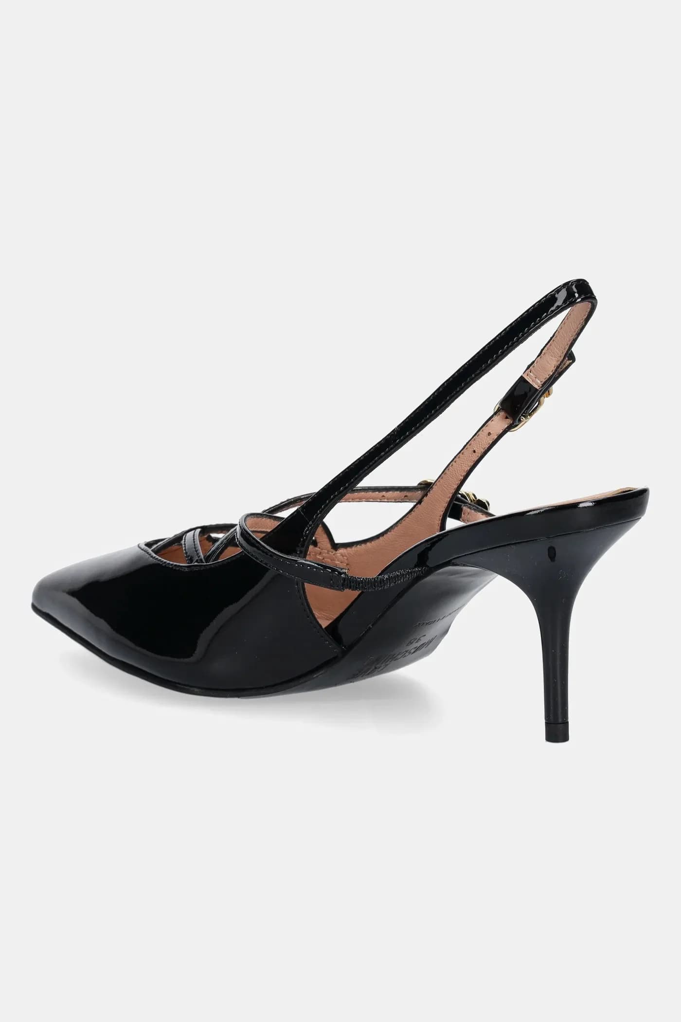 Кожаные туфли на высоком каблуке - фото 3