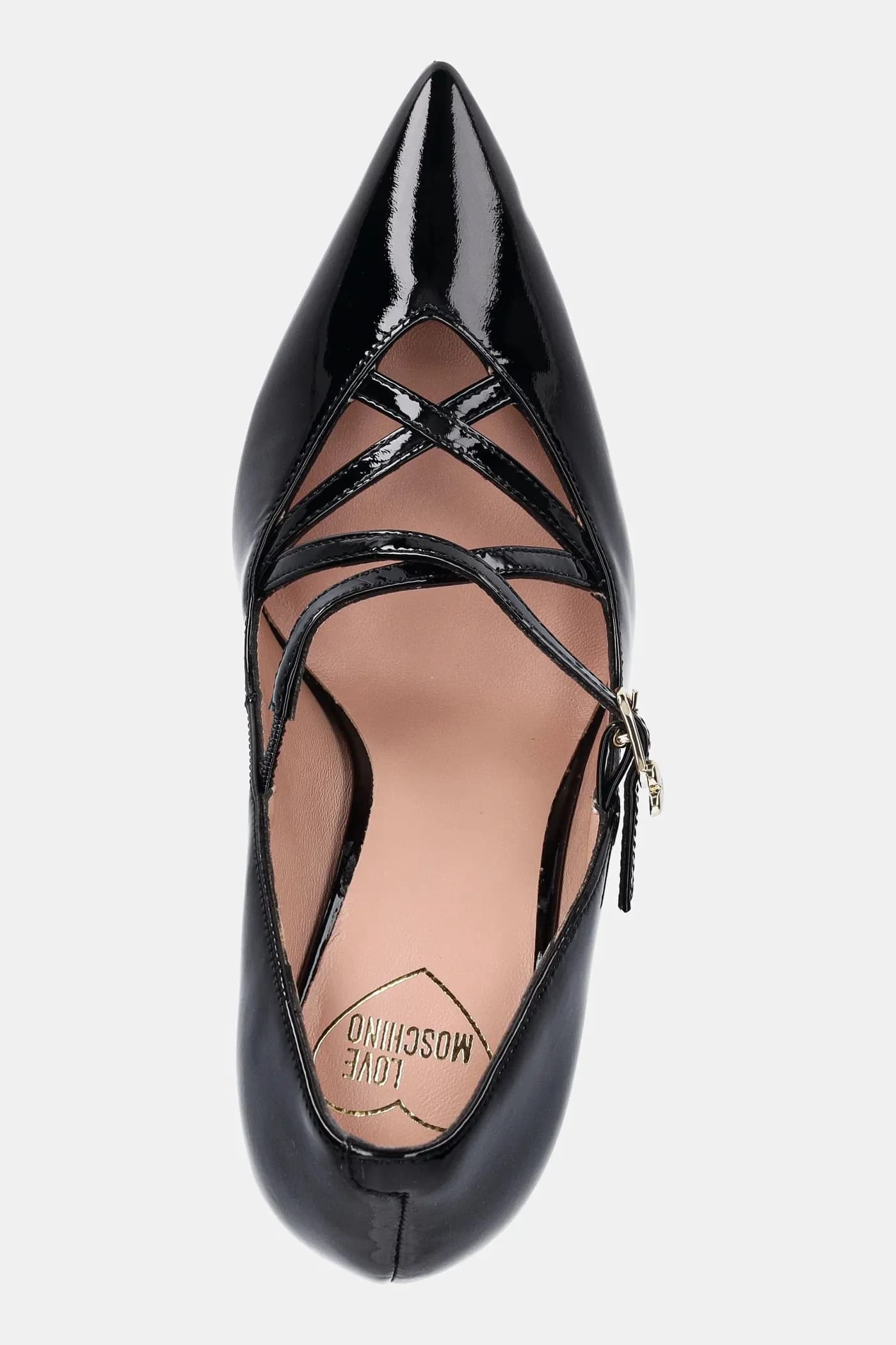 Кожаные туфли на высоком каблуке - фото 4