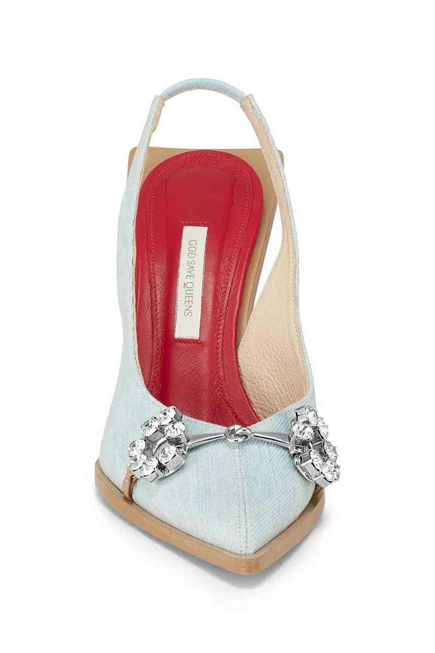 ДЕНИМ-МЮЛИ DREAM на высоком каблуке - фото 4