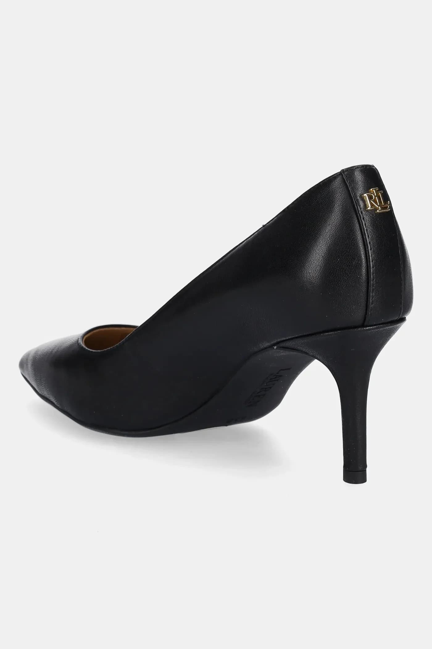 Кожаные туфли Lanette на высоком каблуке - фото 3