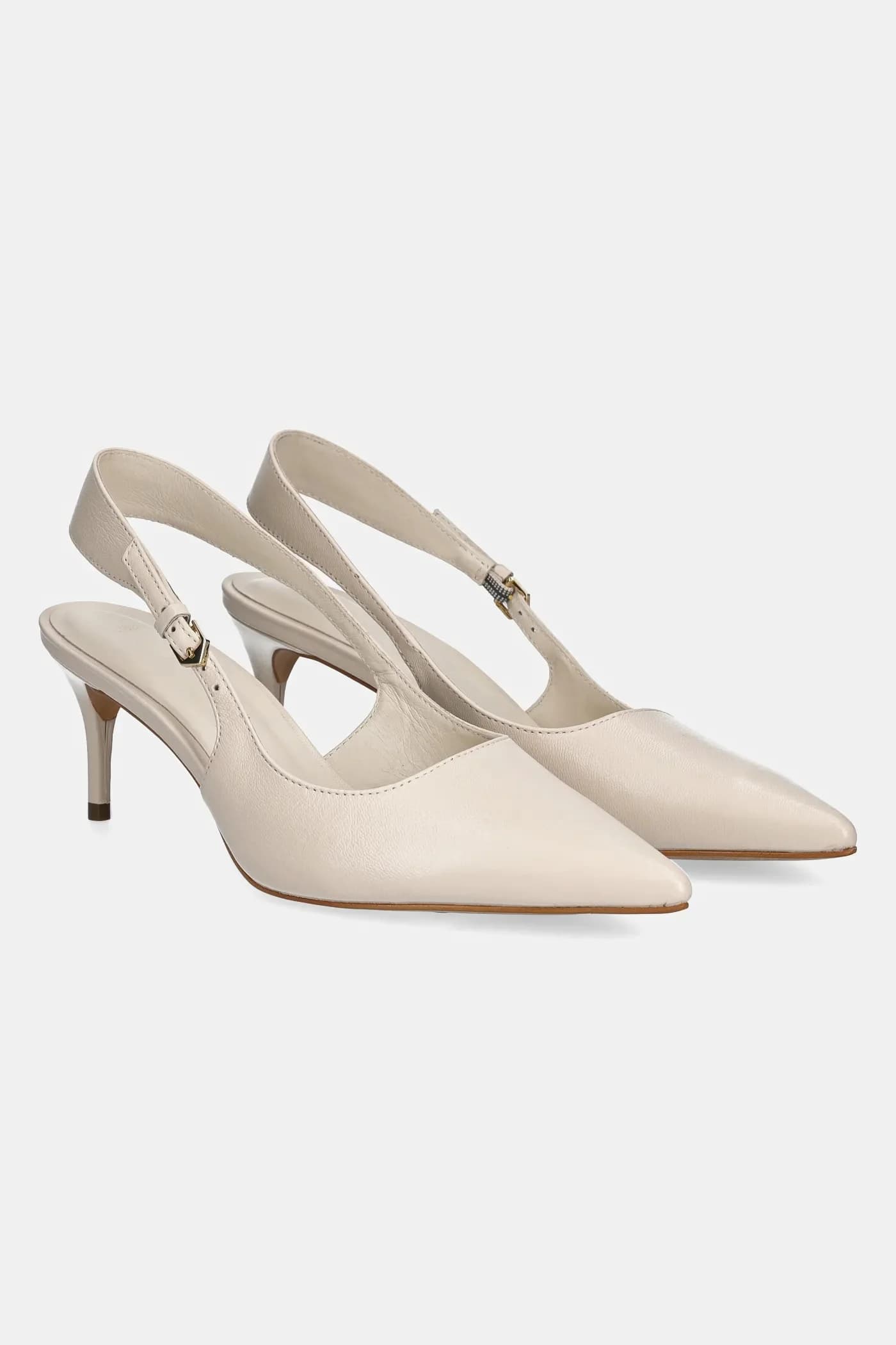 Кожаные туфли на высоком каблуке - фото 2