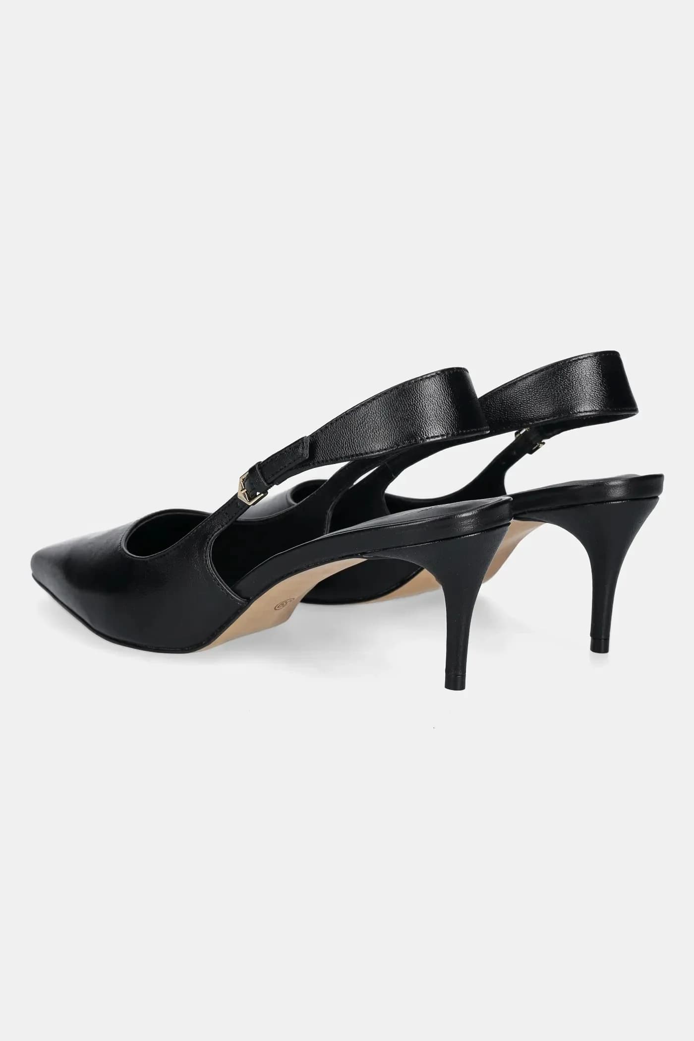 Кожаные туфли на высоком каблуке - фото 3