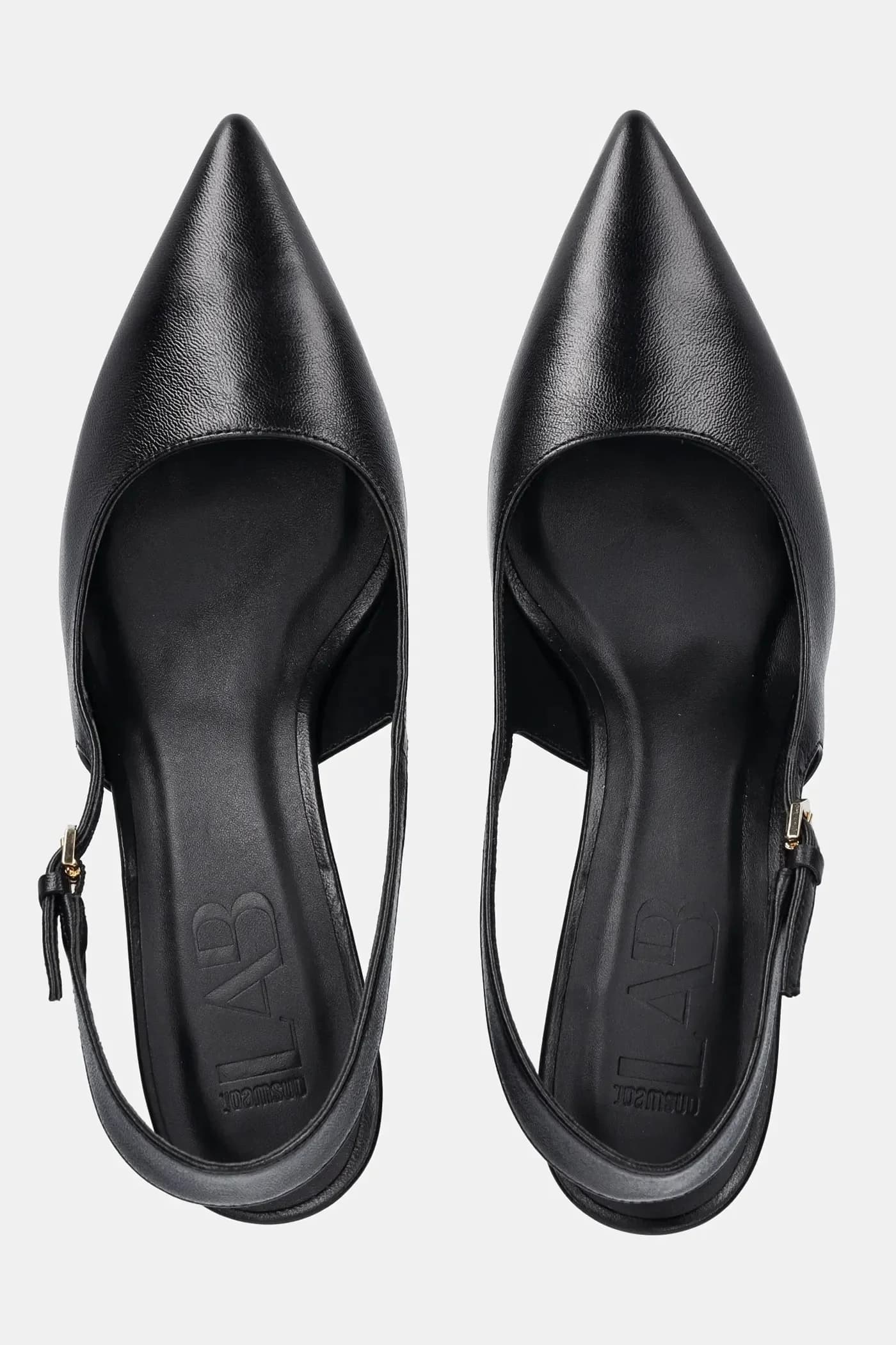 Кожаные туфли на высоком каблуке - фото 4