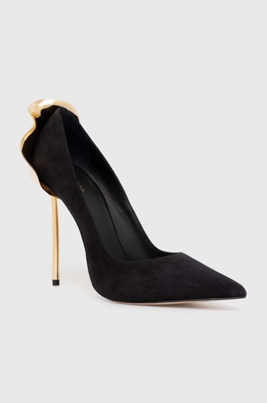 Замшевые туфли на высоком каблуке Deco Petalo - фото 2