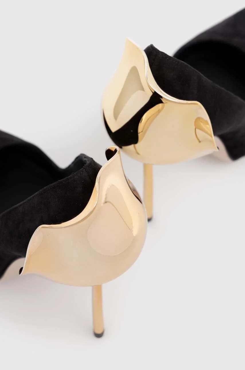 Замшевые туфли на высоком каблуке Deco Petalo - фото 3