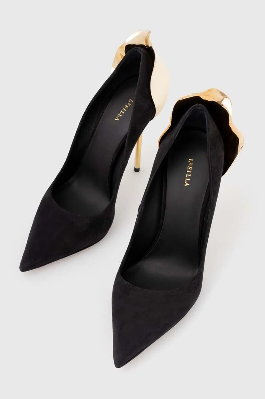 Замшевые туфли на высоком каблуке Deco Petalo - фото 4