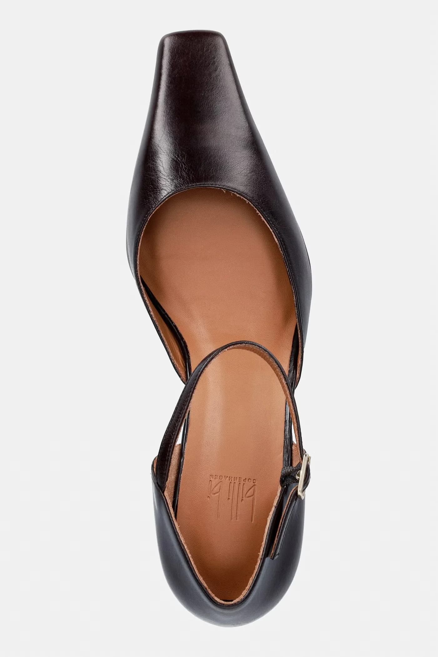 Кожаные туфли на высоком каблуке - фото 4