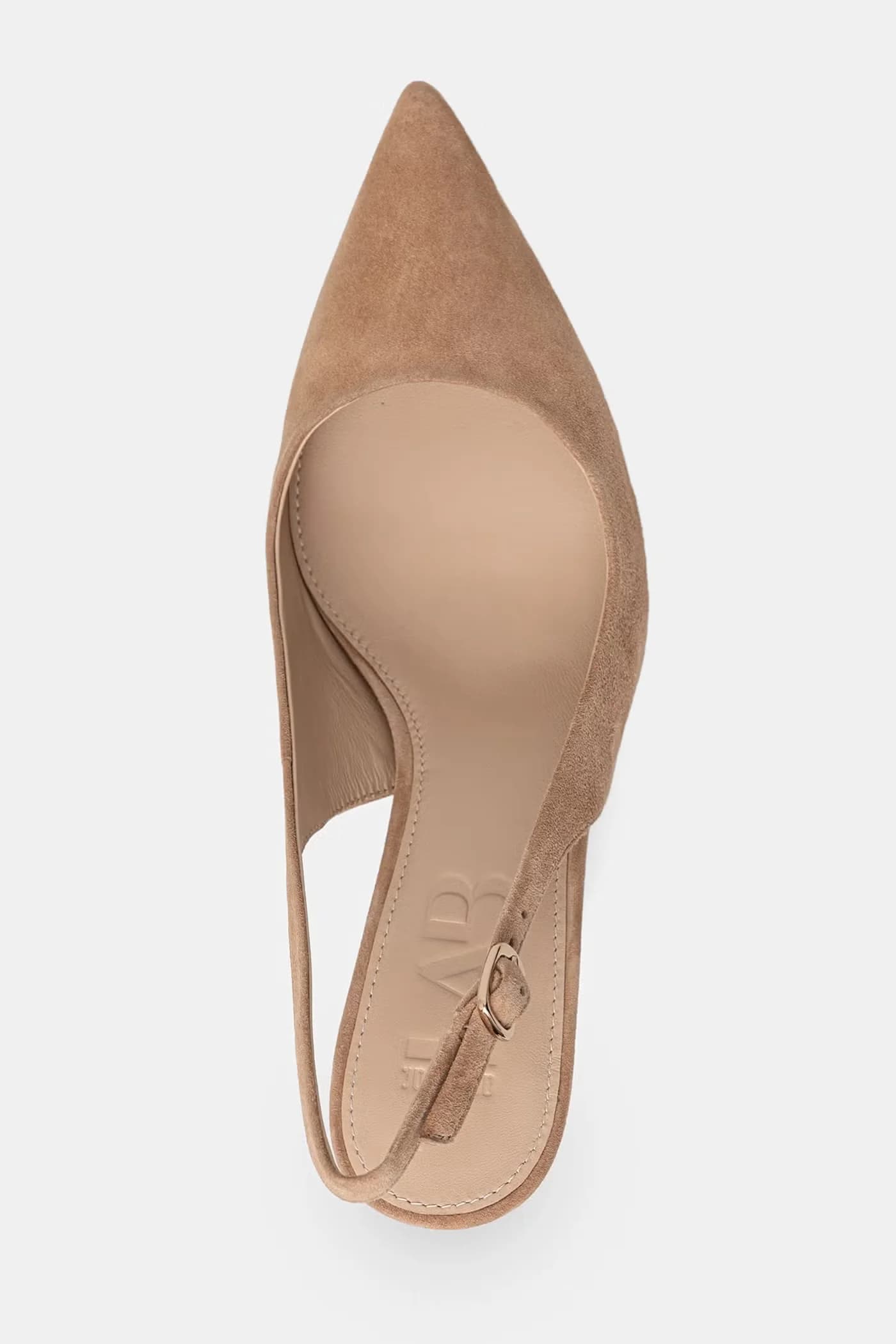 Замшевые туфли на высоком каблуке - фото 5