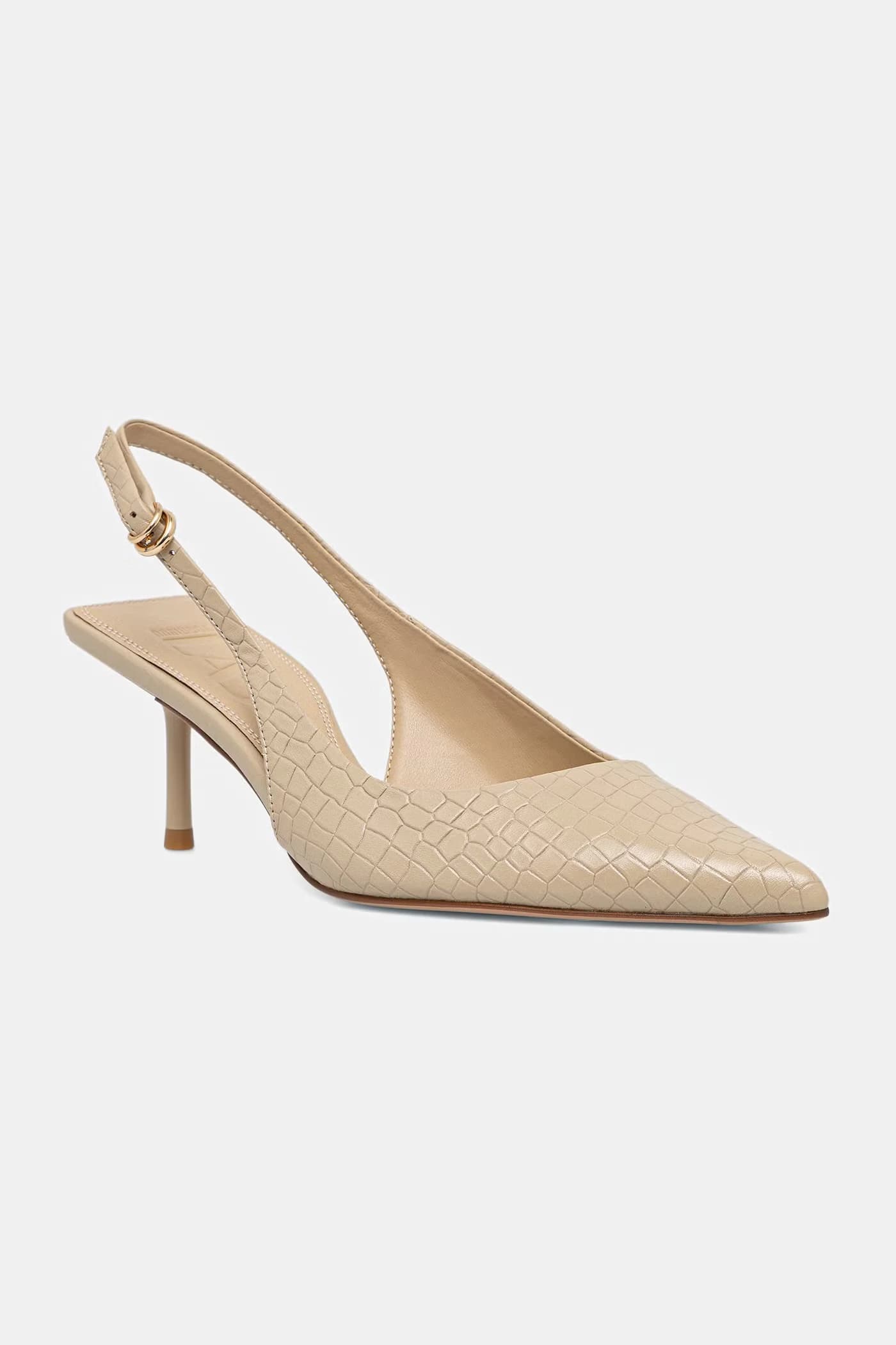 Кожаные туфли на высоком каблуке - фото 2