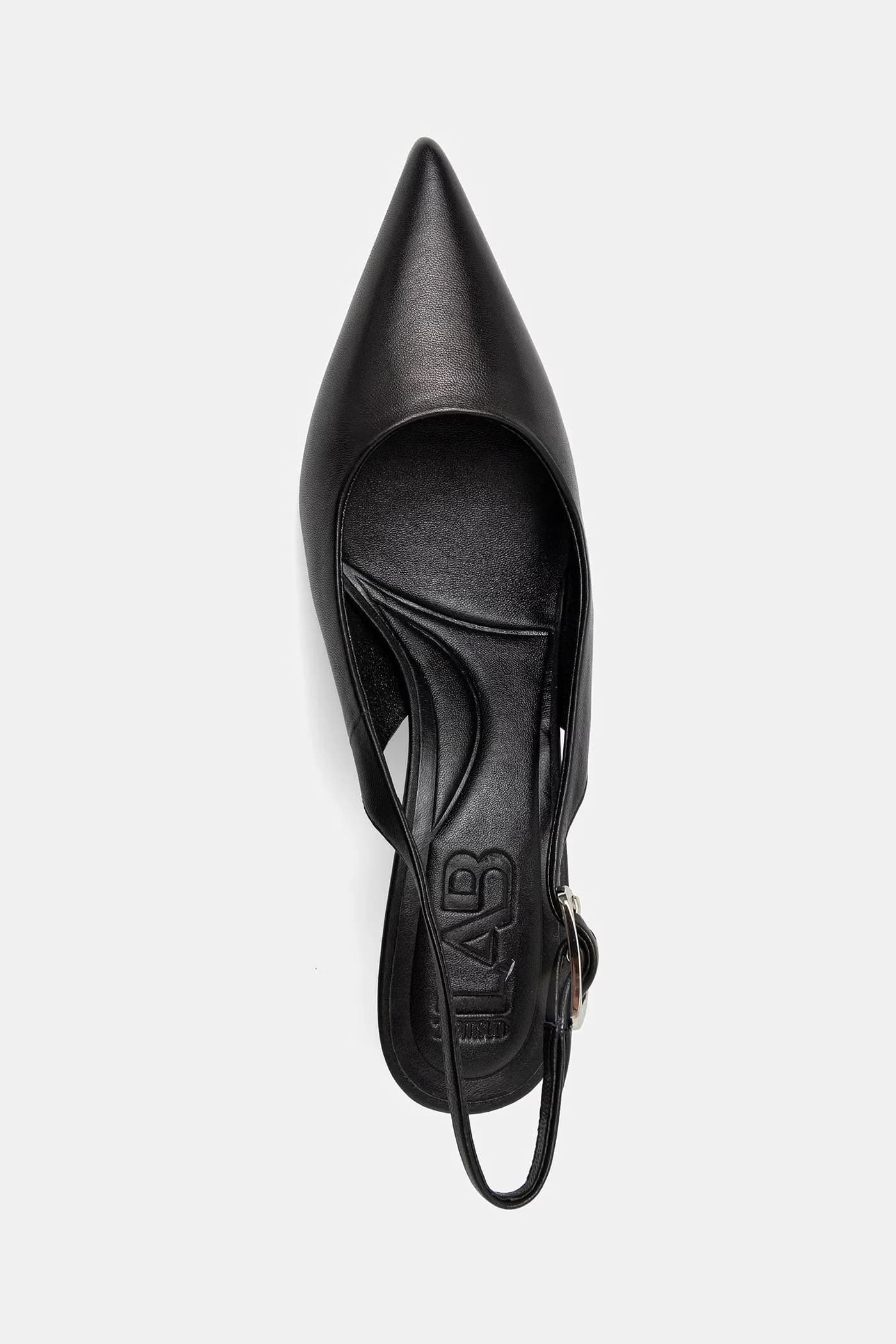 Кожаные туфли на высоком каблуке - фото 4