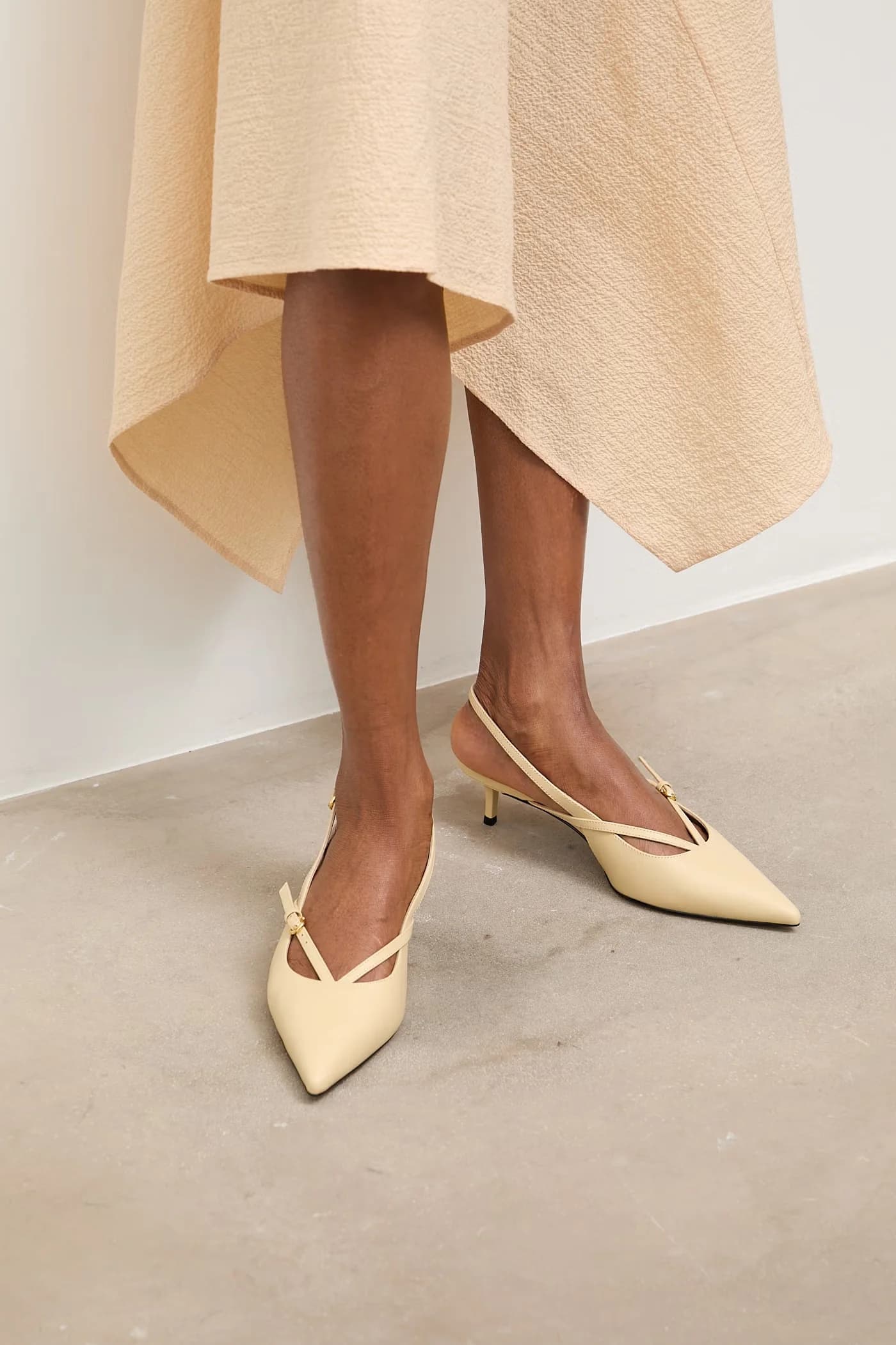 Кожаные туфли на высоком каблуке - фото 6