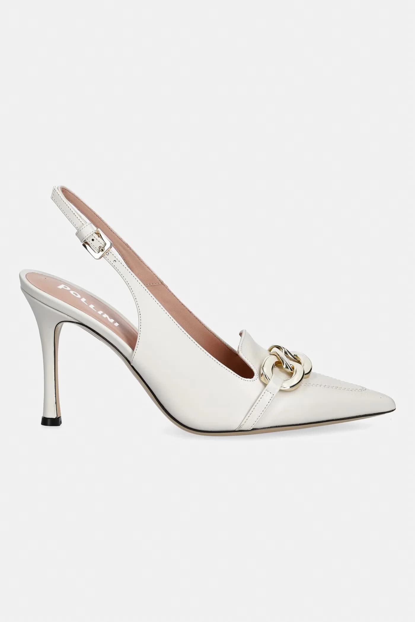 Кожаные туфли на высоком каблуке - фото 2