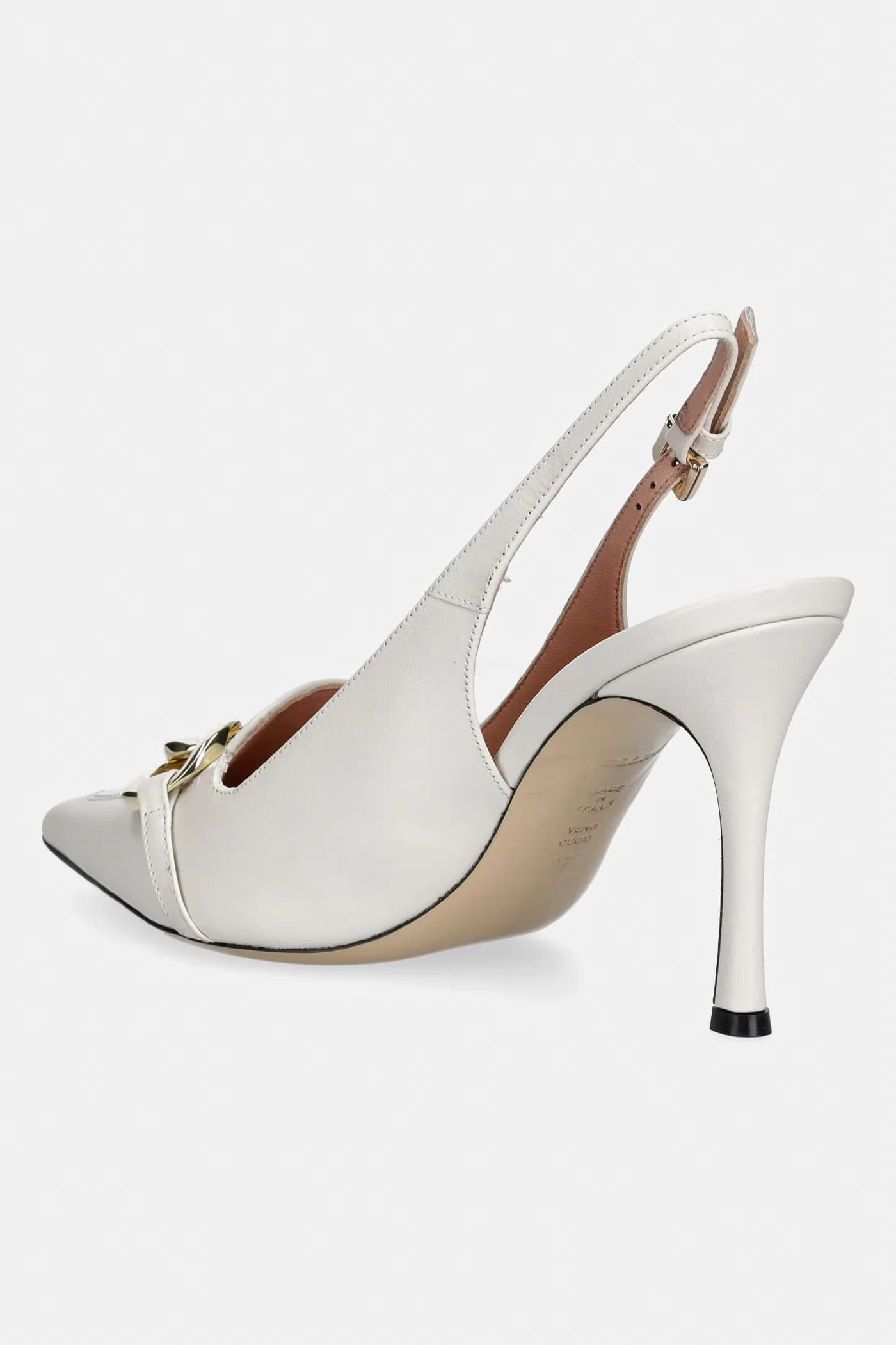 Кожаные туфли на высоком каблуке - фото 3