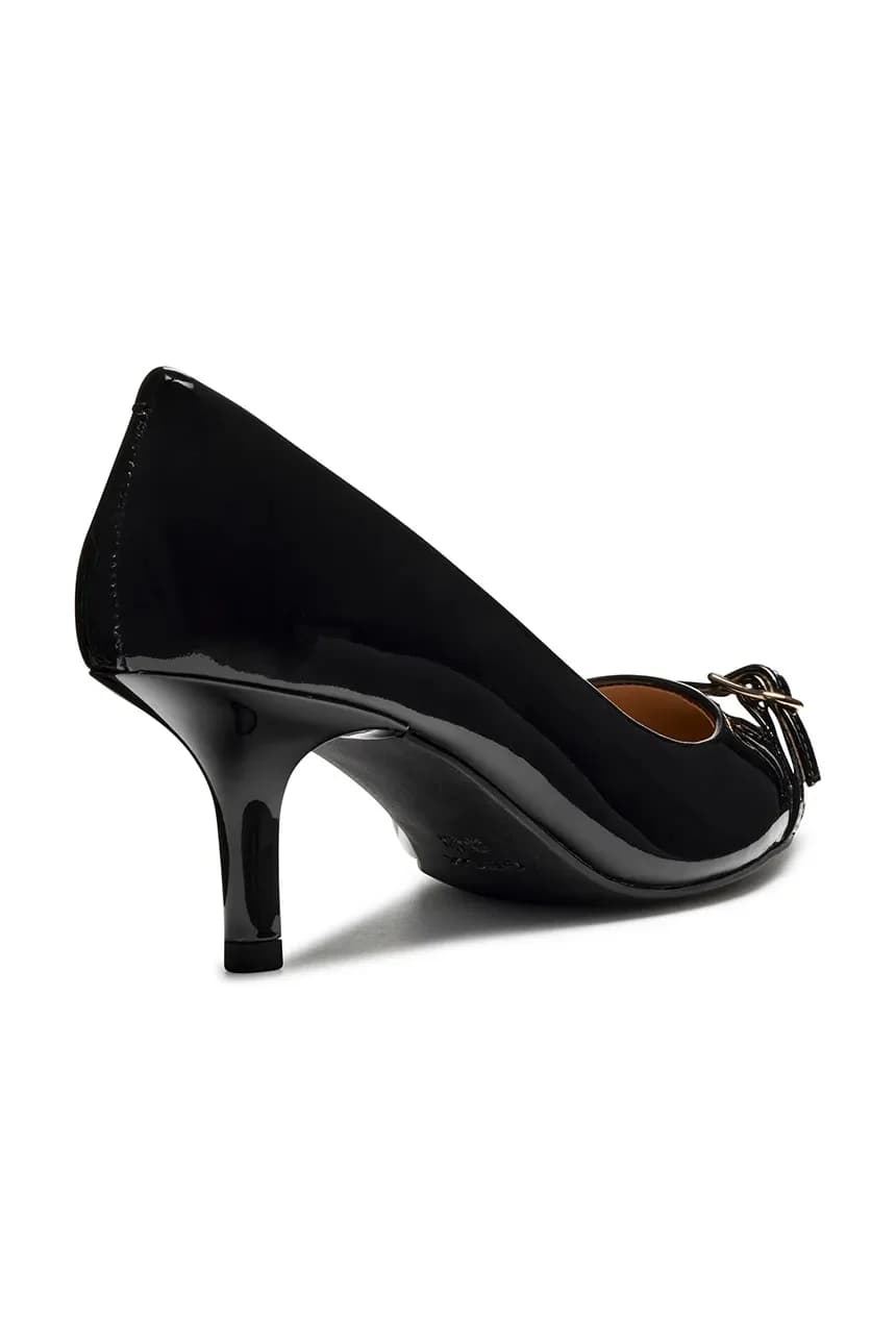Кожаные туфли на высоком каблуке D KLEOPY - фото 3