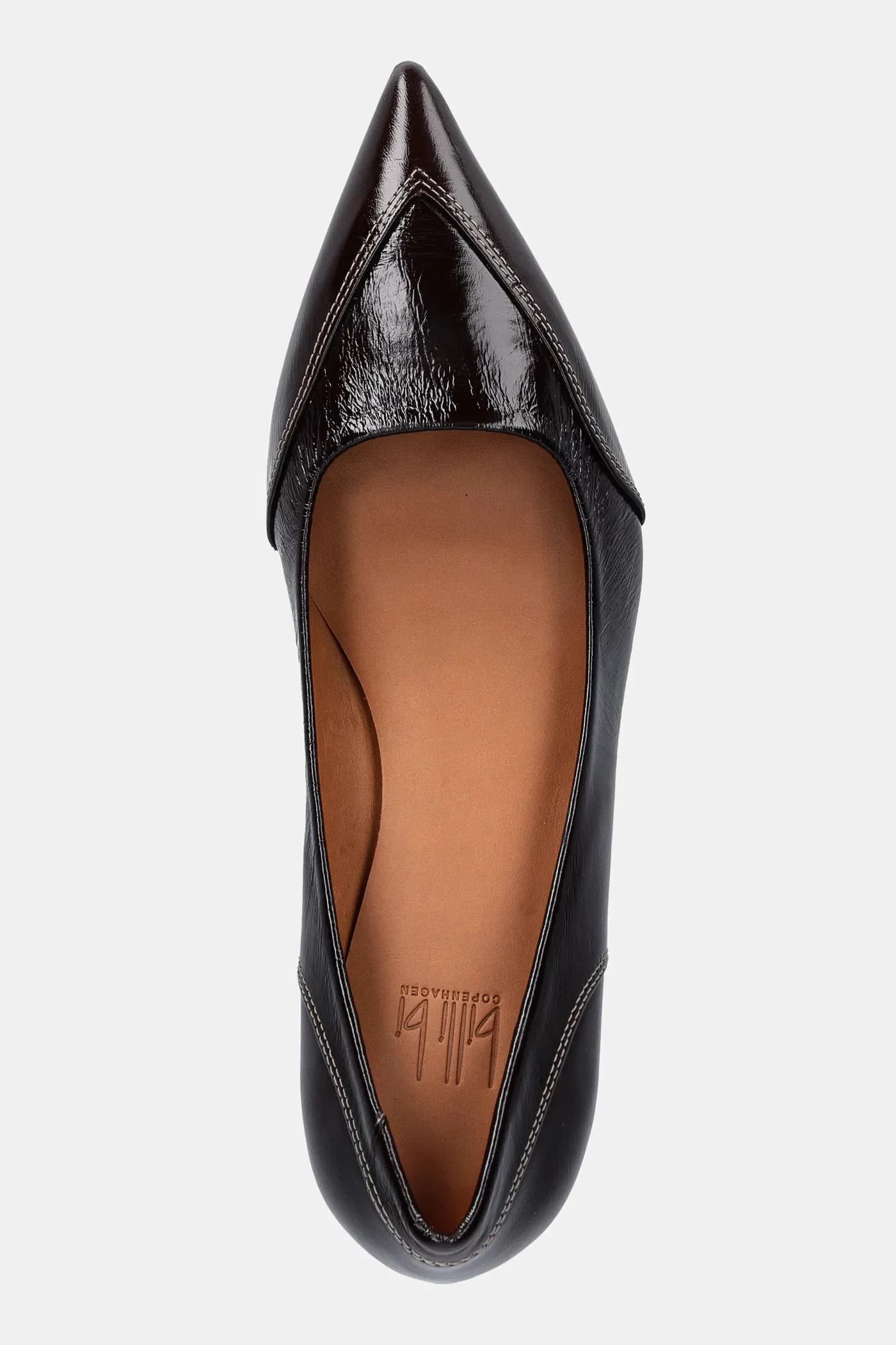 Кожаные туфли на высоком каблуке - фото 4